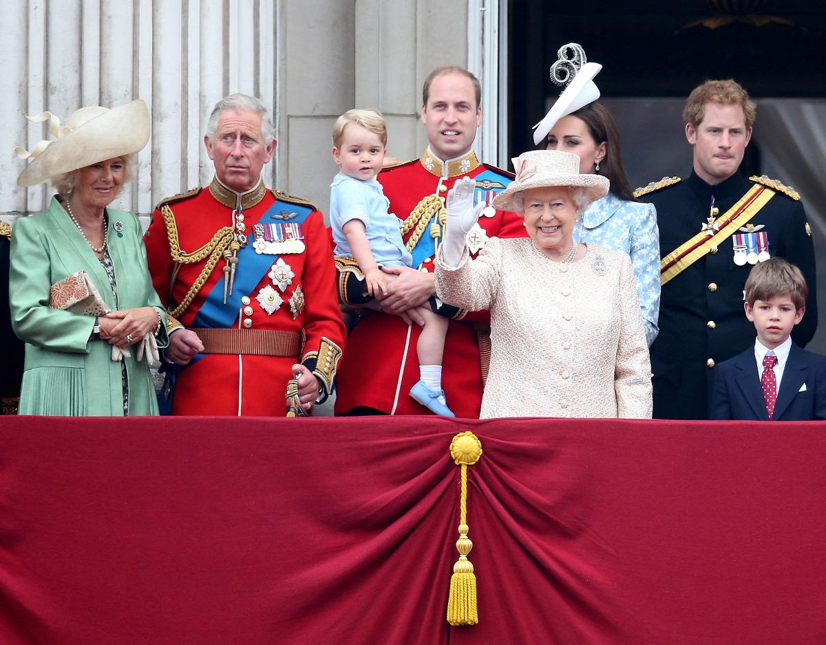 Queen Elizabeth II and her family, who have given us some hilarious moments on their royal tours, standing on the balcony of Buckingham Palace following the Trooping The Colour ceremony