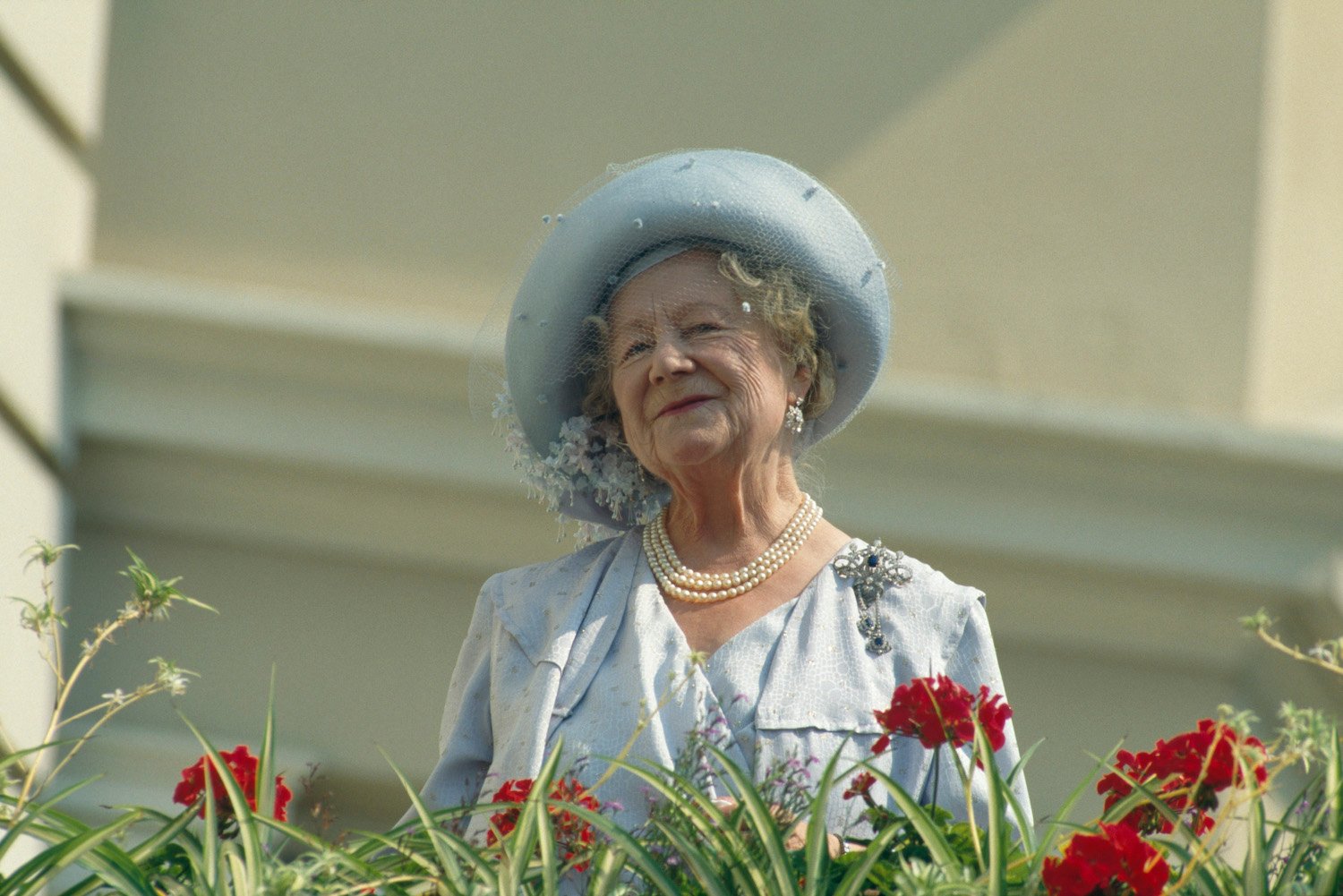 The Queen Mother (1900 - 2002) celebrates her 90th birthday in London, UK, 4th August 1990. 