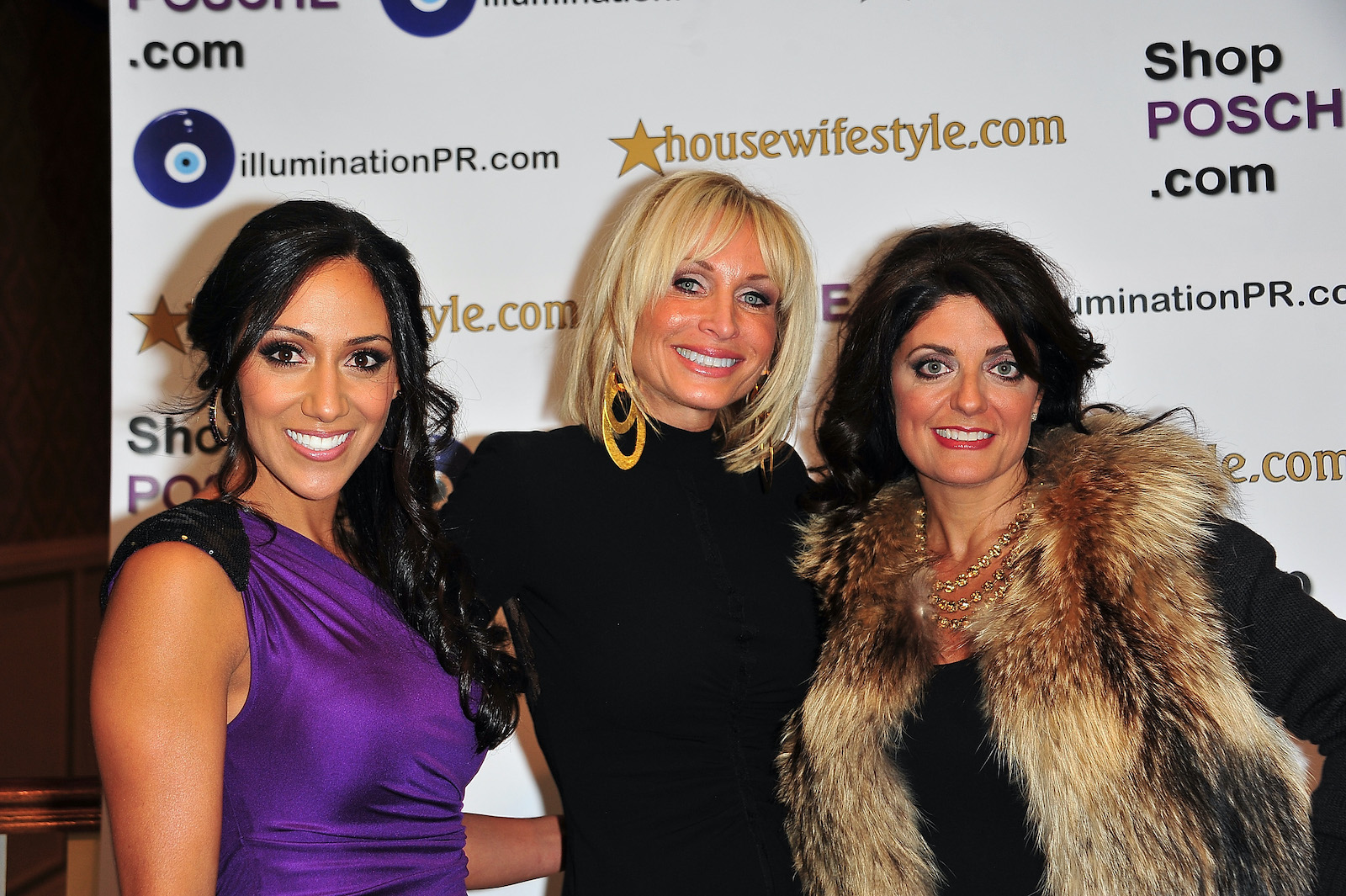 Melissa Gorga, Kim DePaola, and Kathy Wakile from 'RHONJ' attended the Posche Fashion Show in 2010
