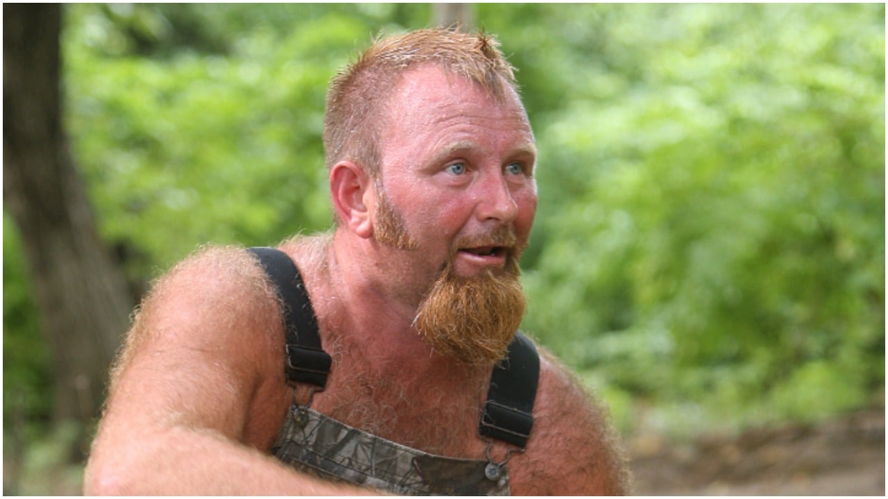 Ralph Kiser looking off-screen during 'Survivor: Redemption Island'