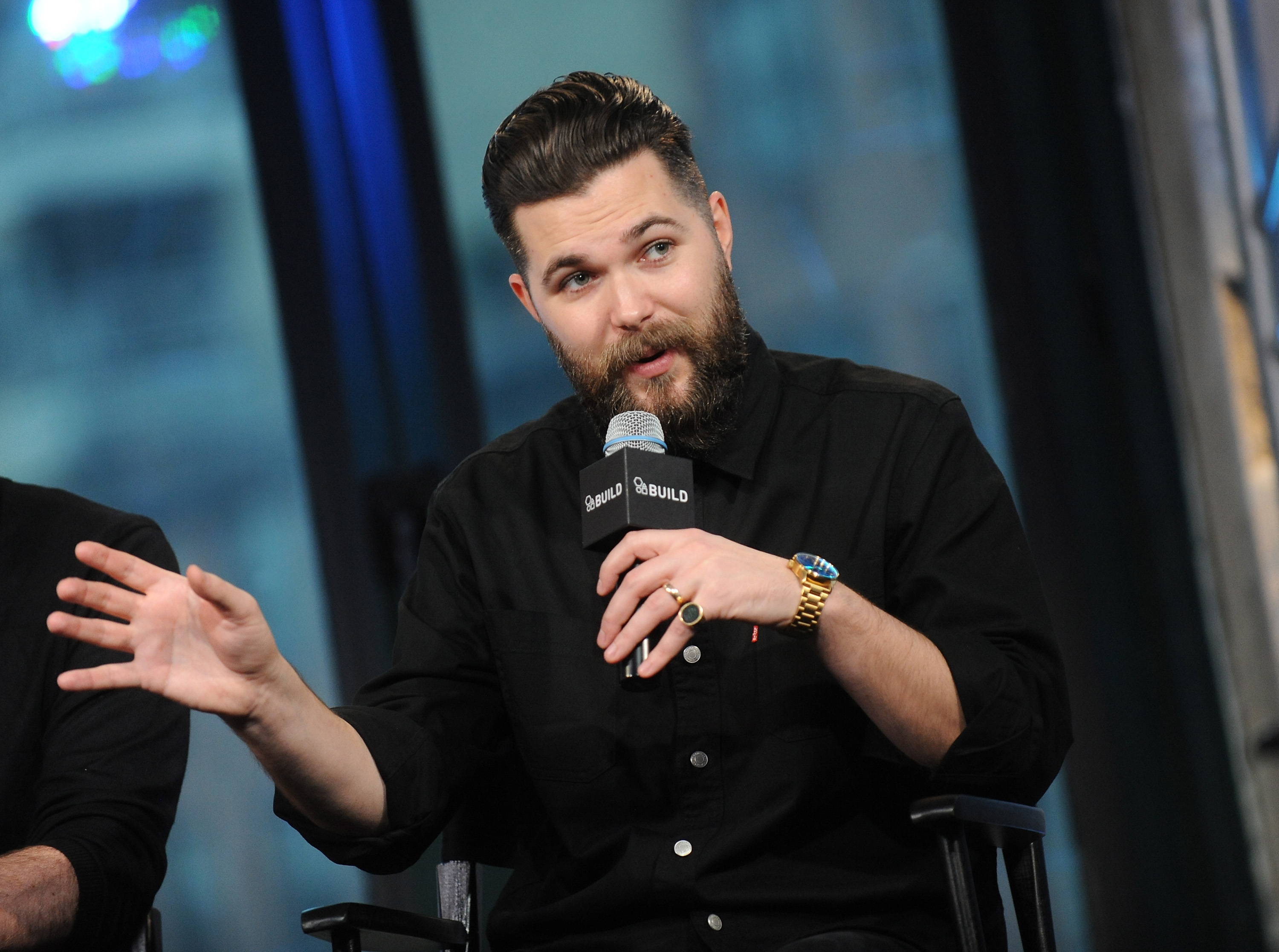 The Northman director Robert Eggers speaks at the AOL Build Speaker Series for his movie The Witch
