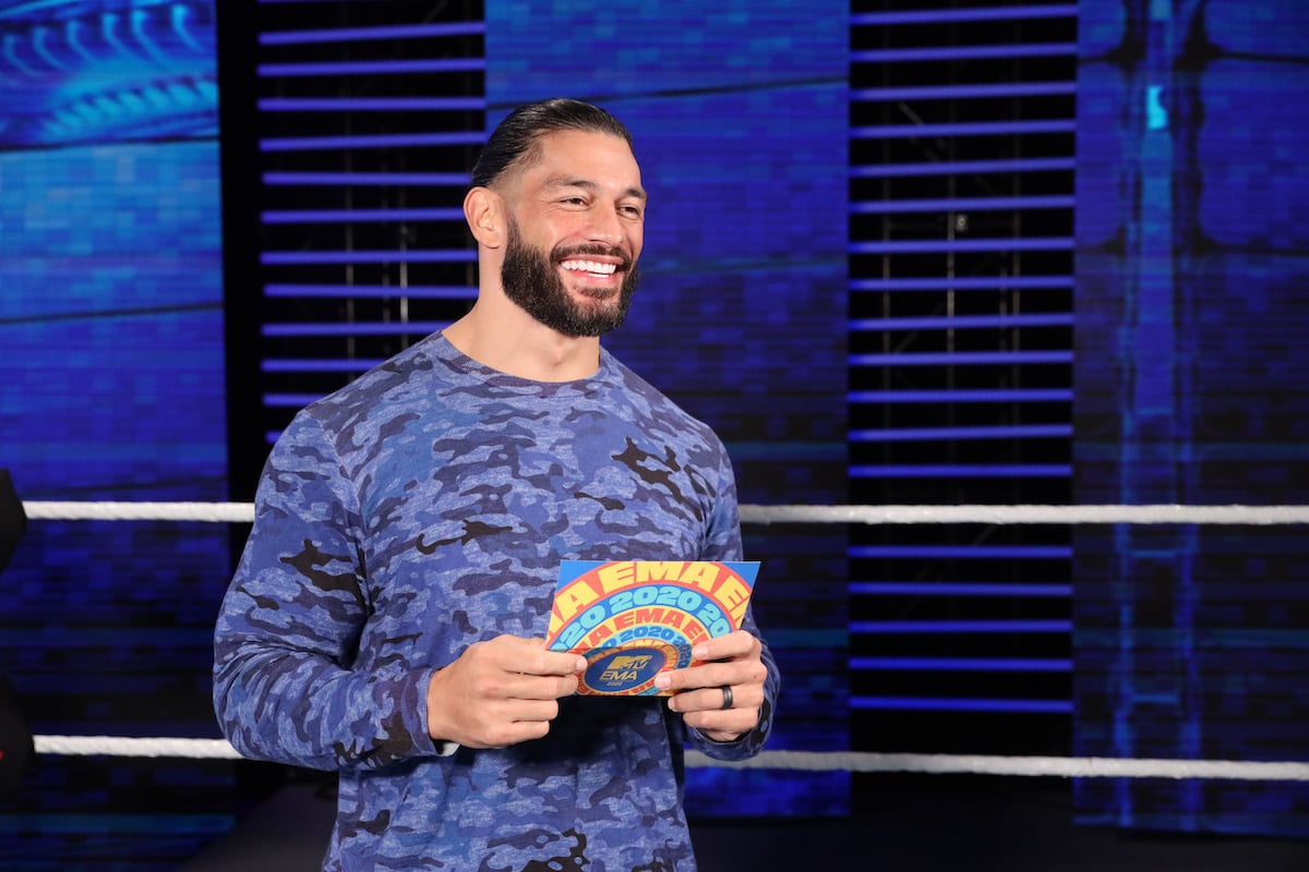 WWE star Roman Reigns presents at the MTV EMAs 2020
