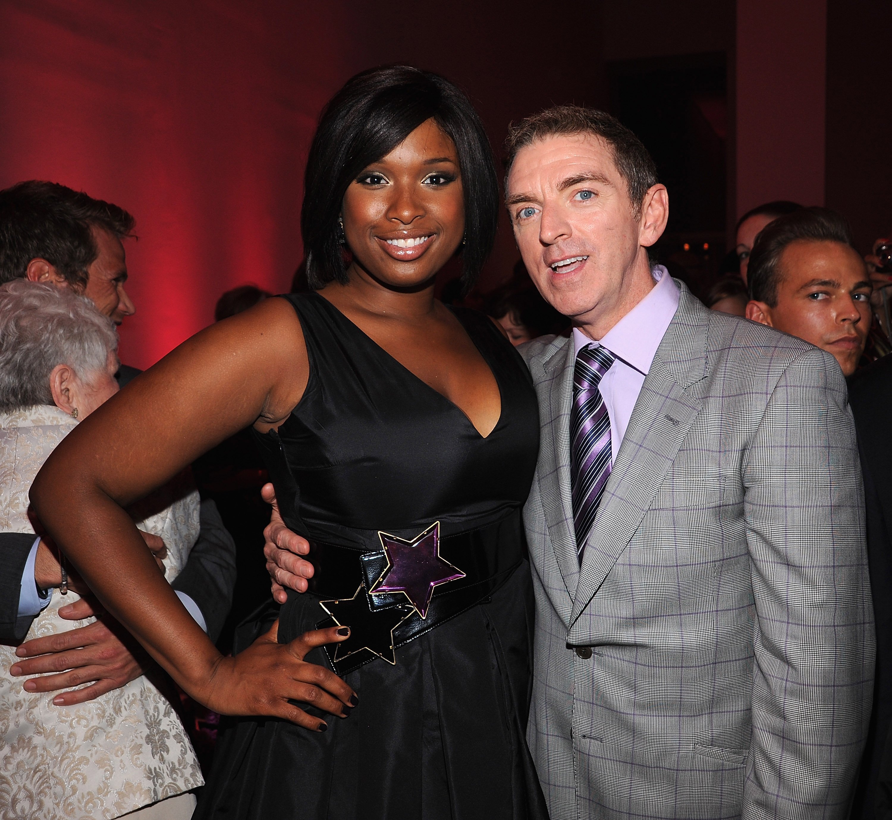 Jennifer Hudson and Michael Patrick King attend the after party of 'Sex and the City: The Movie' at the MoMa on May 27, 2008