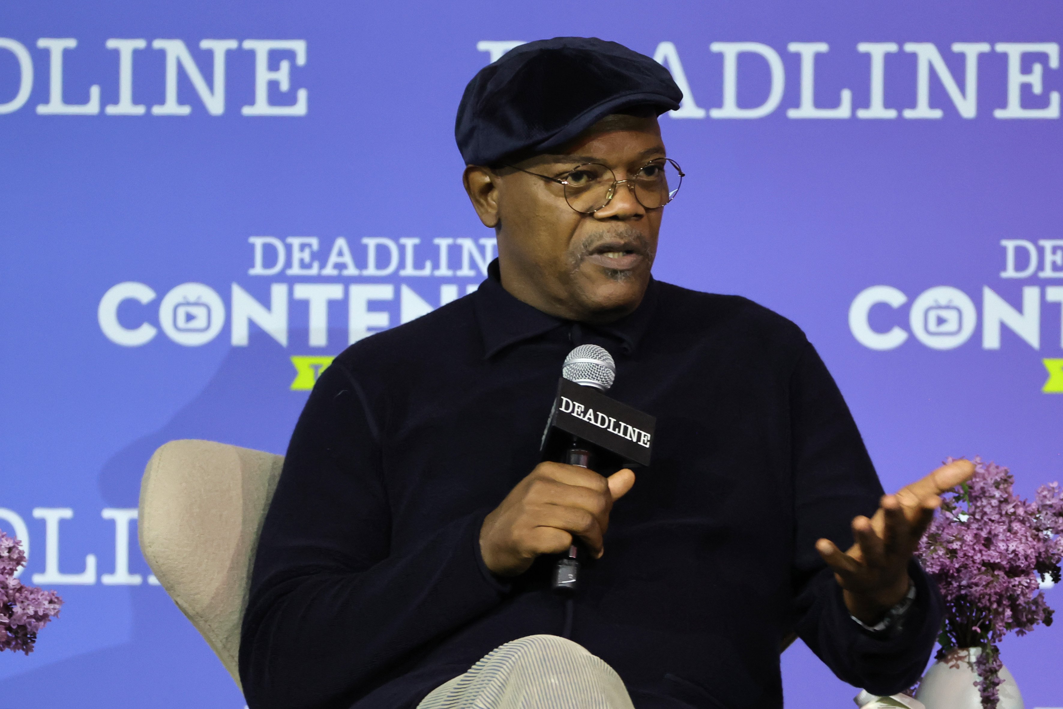 Movie star Samuel L. Jackson speaks about The Last Days of Ptolemy Grey at a panel for the Deadline Contenders Television.
