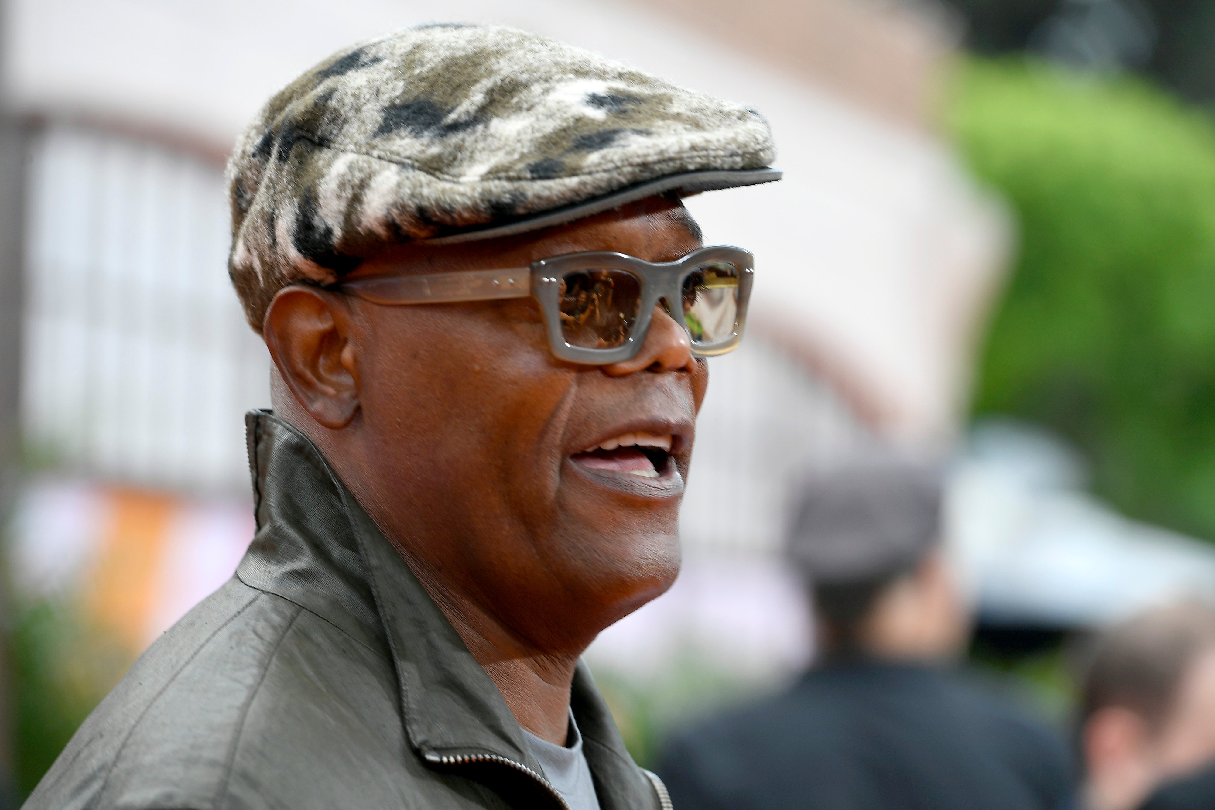 Samuel L. Jackson, star of Quentin Tarantino's Pulp Fiction, attends the premiere of Netflix's Dolemite is My Name