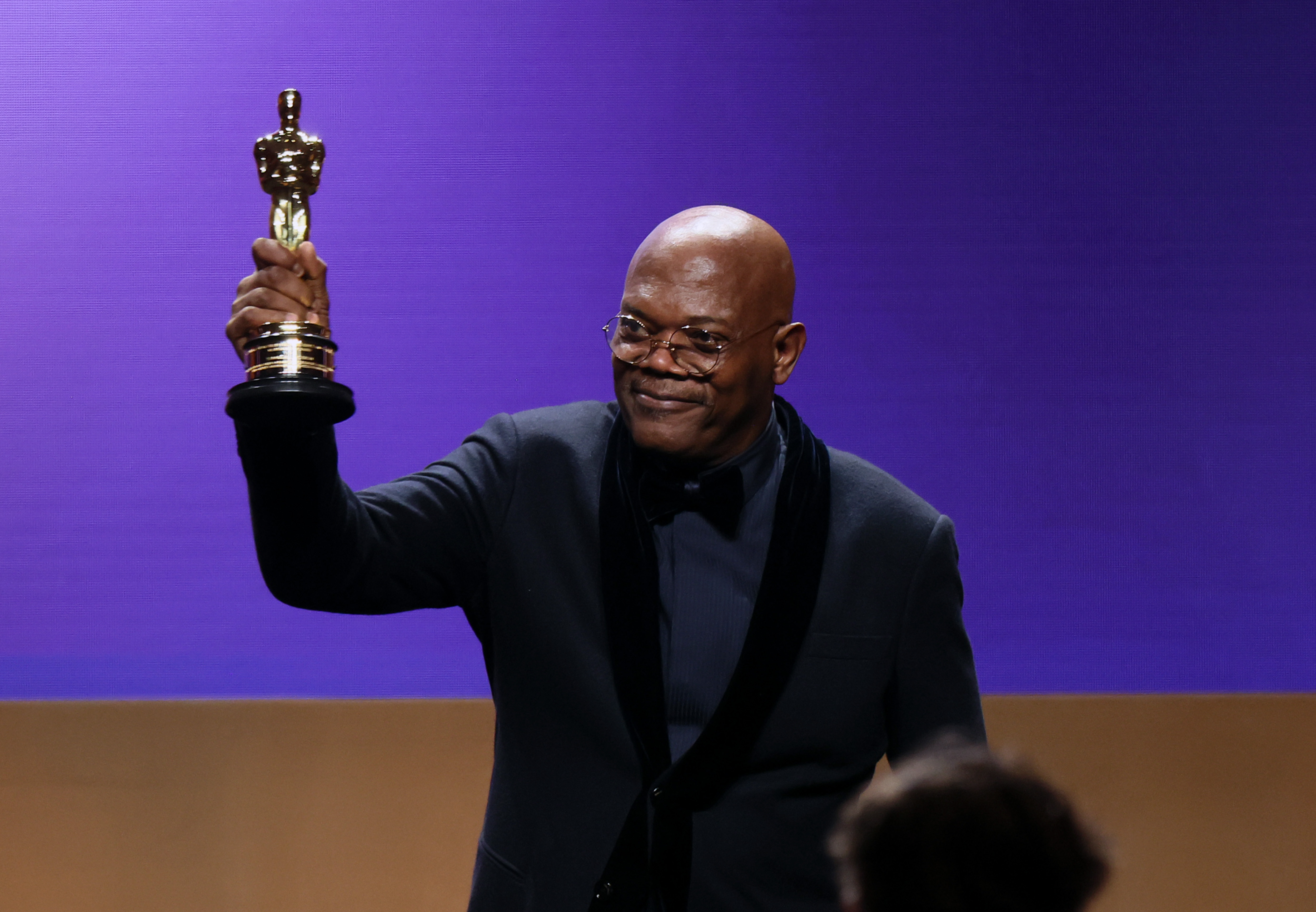 Samuel L. Jackson receives an honorary Oscar for a lifetime achievement in movies