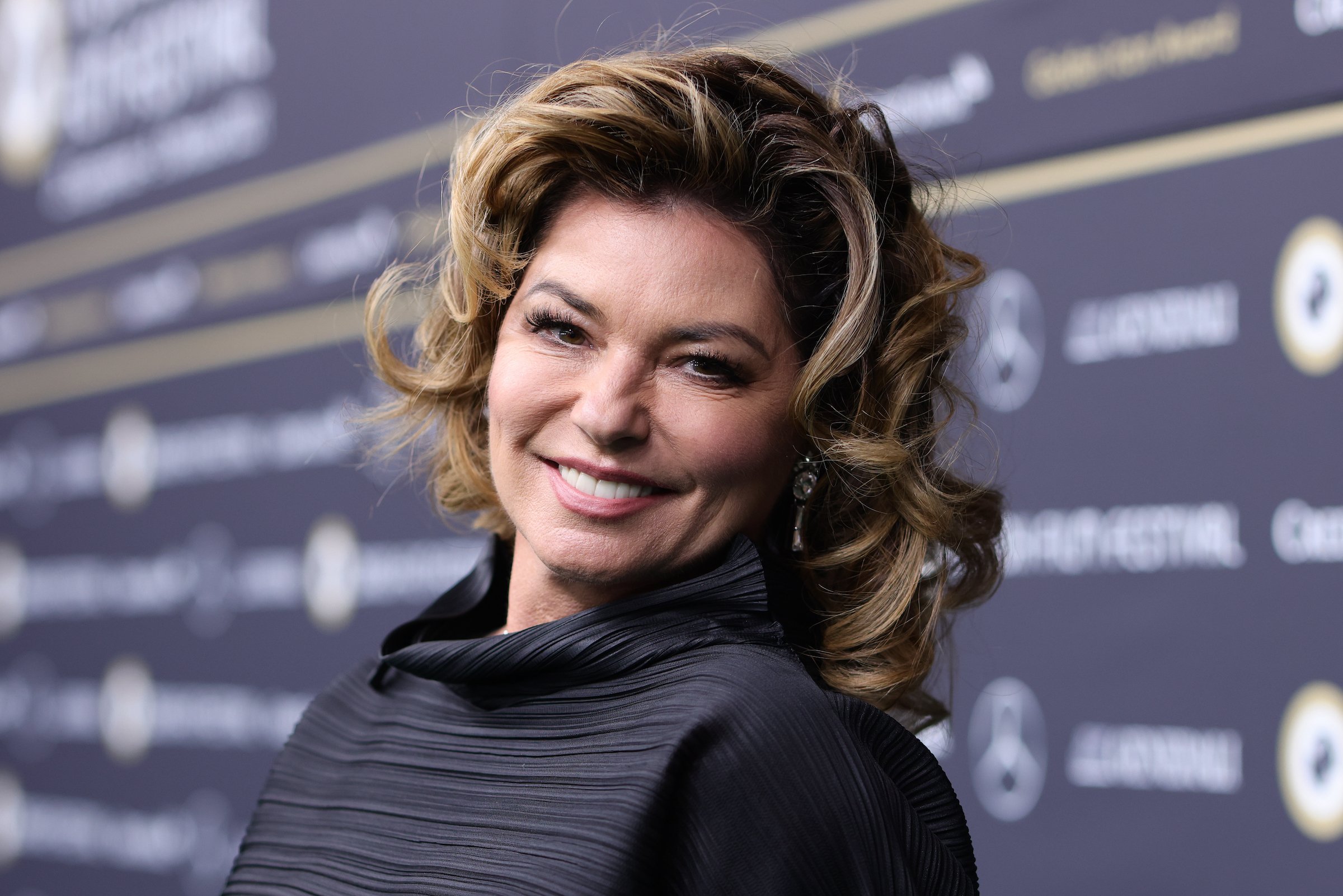 Shania Twain smiling for the camera