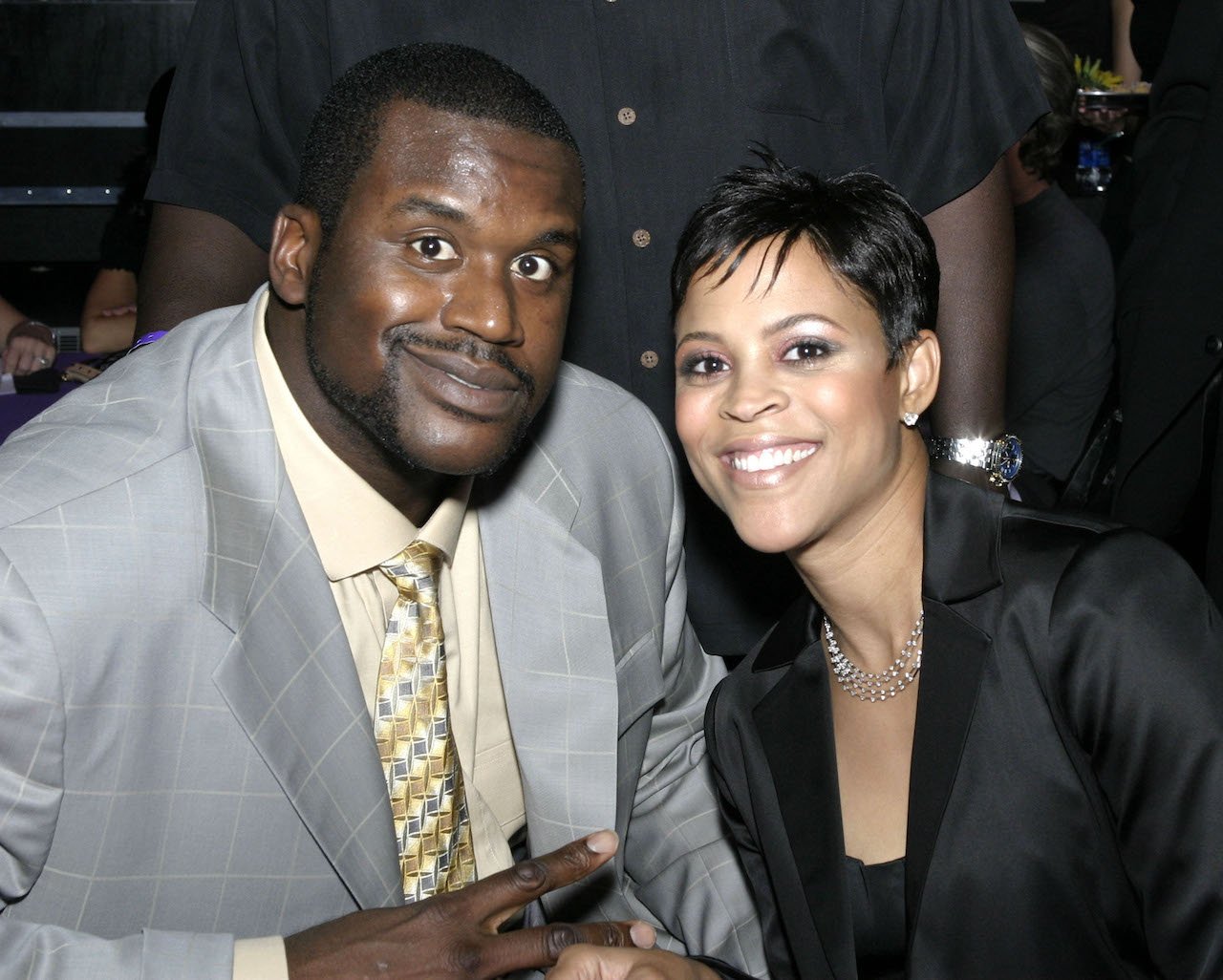 Shaunie O'Neal and Shaquille O'Neal pose for photo - the O'Neals divorced in 2009