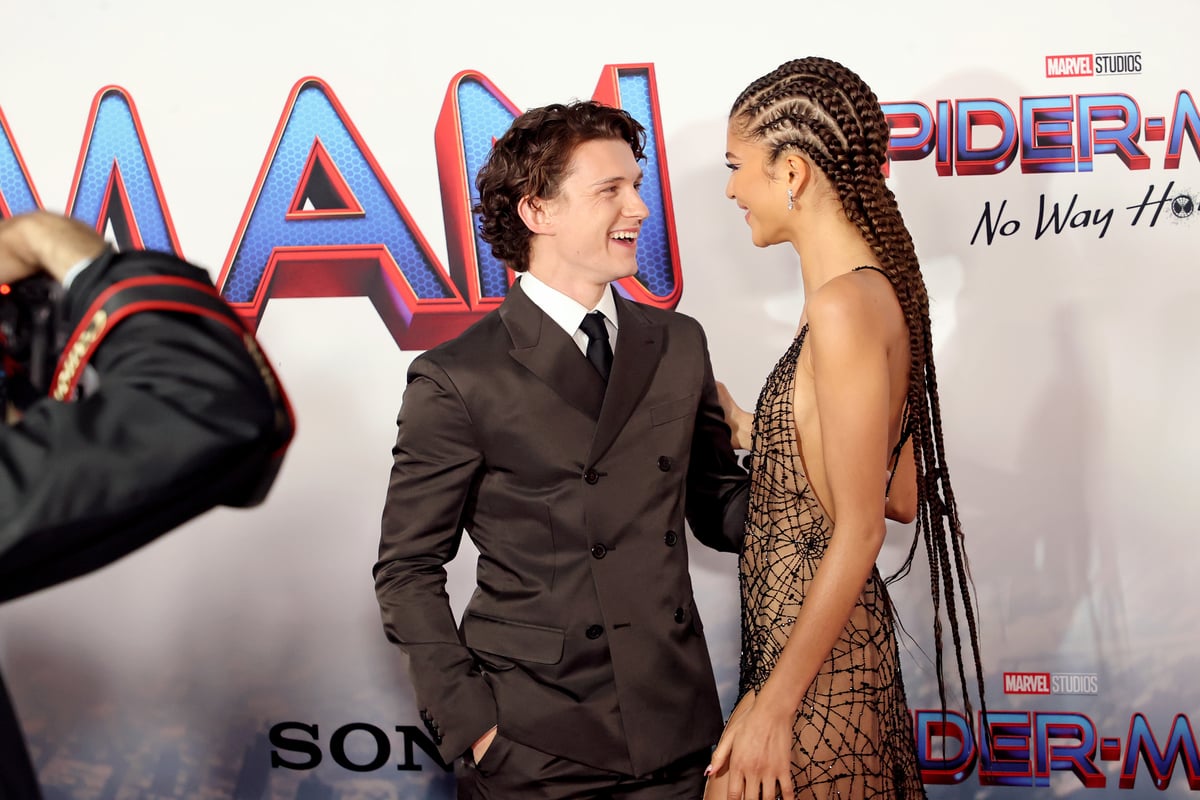 Tom Holland and Zendaya attend Sony Pictures' "Spider-Man: No Way Home"