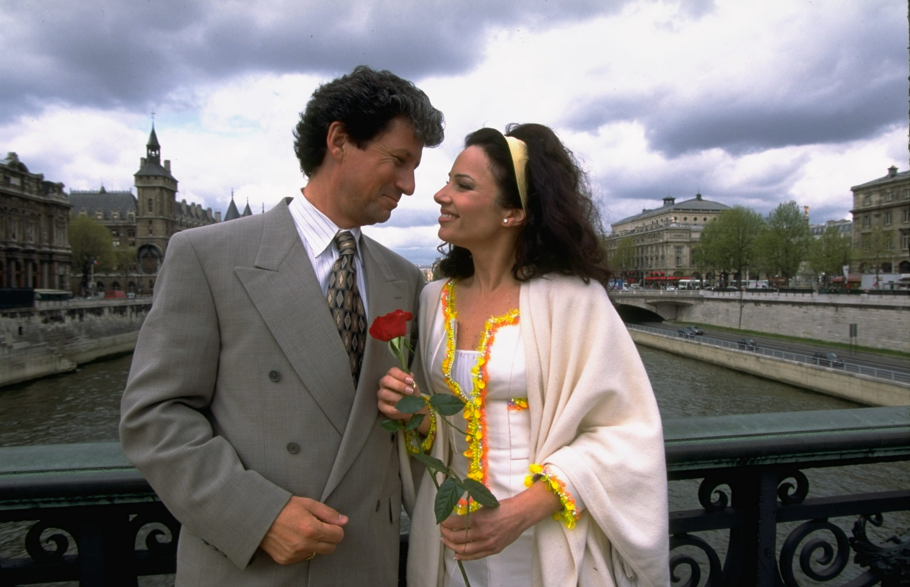 Charles Shaughnessy as Maxwell Sheffield and Fran Drescher as Fran Fine in 'The Nanny'