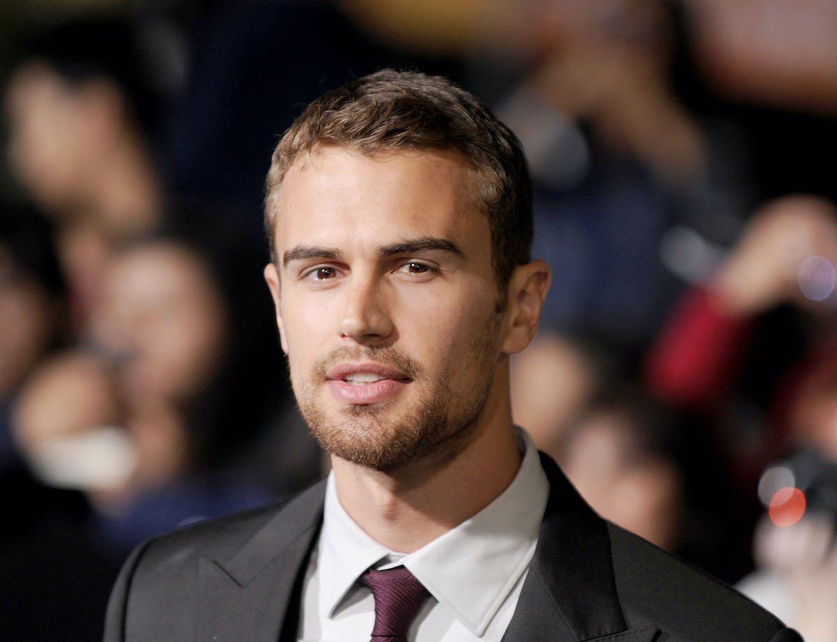 celebrity Theo James arrives at the Divergent premiere