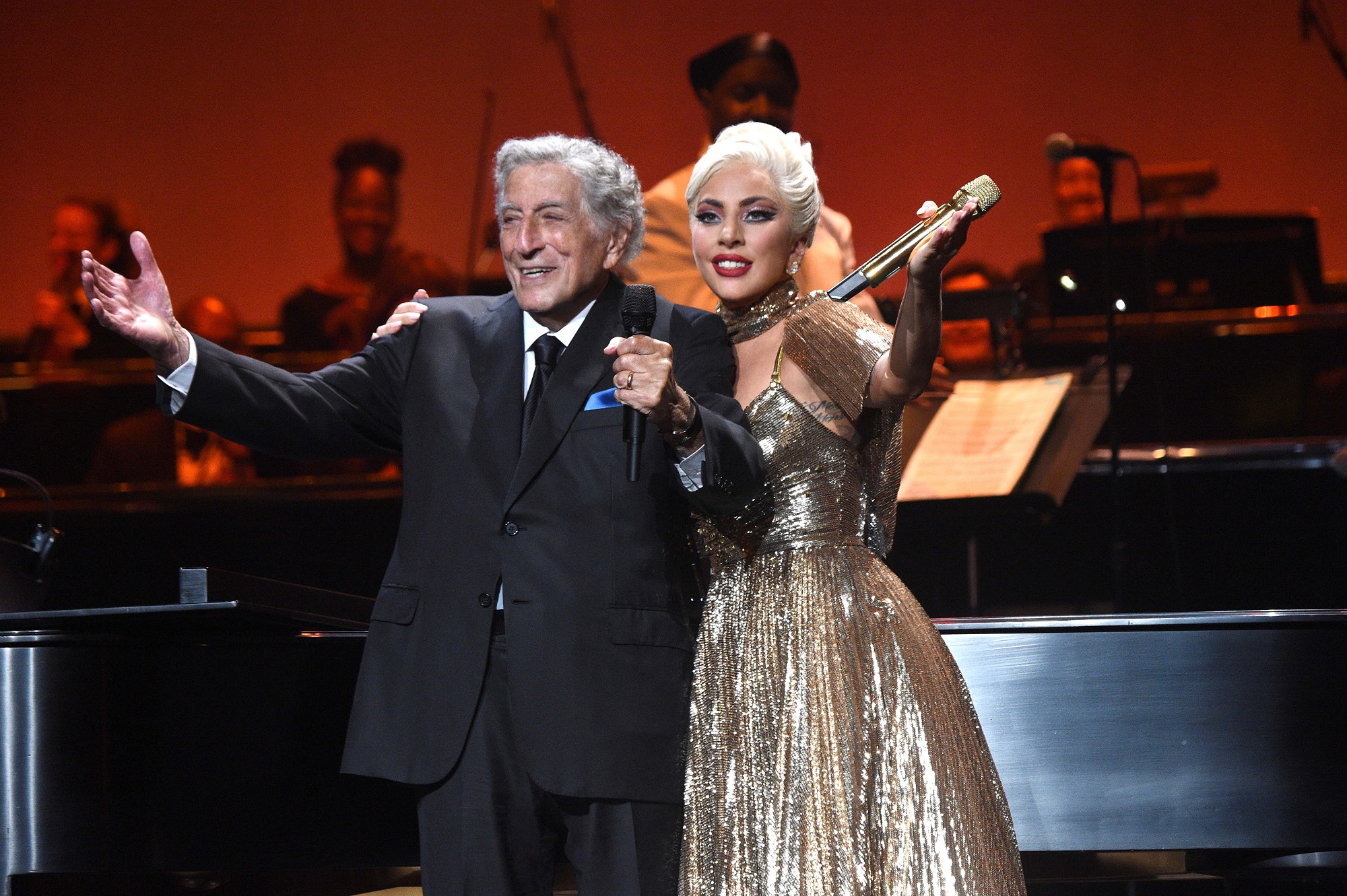 Tony Bennett and Lady Gaga perform at Radio City Music Hall