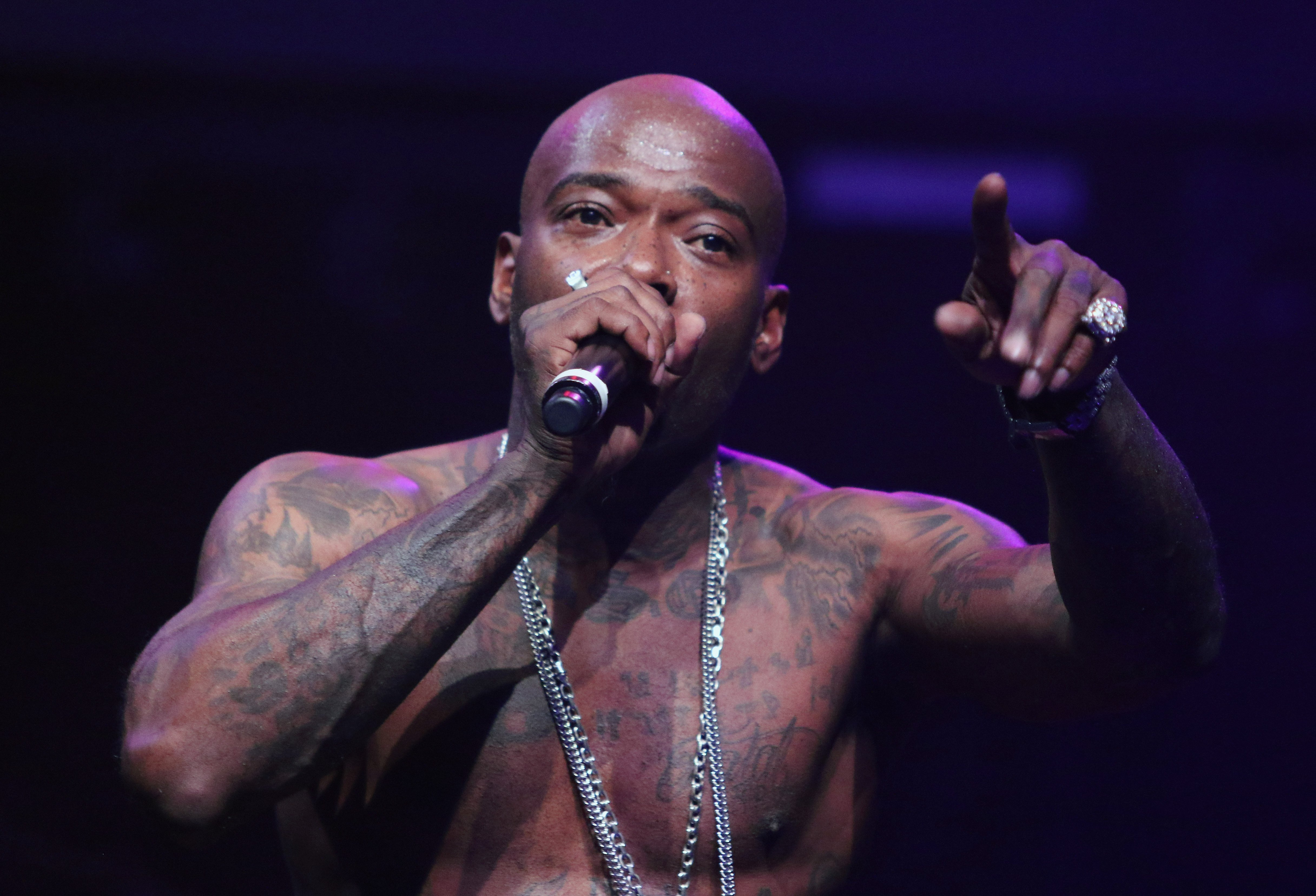 Treach of Naughty By Nature performs during T-Boz Unplugged