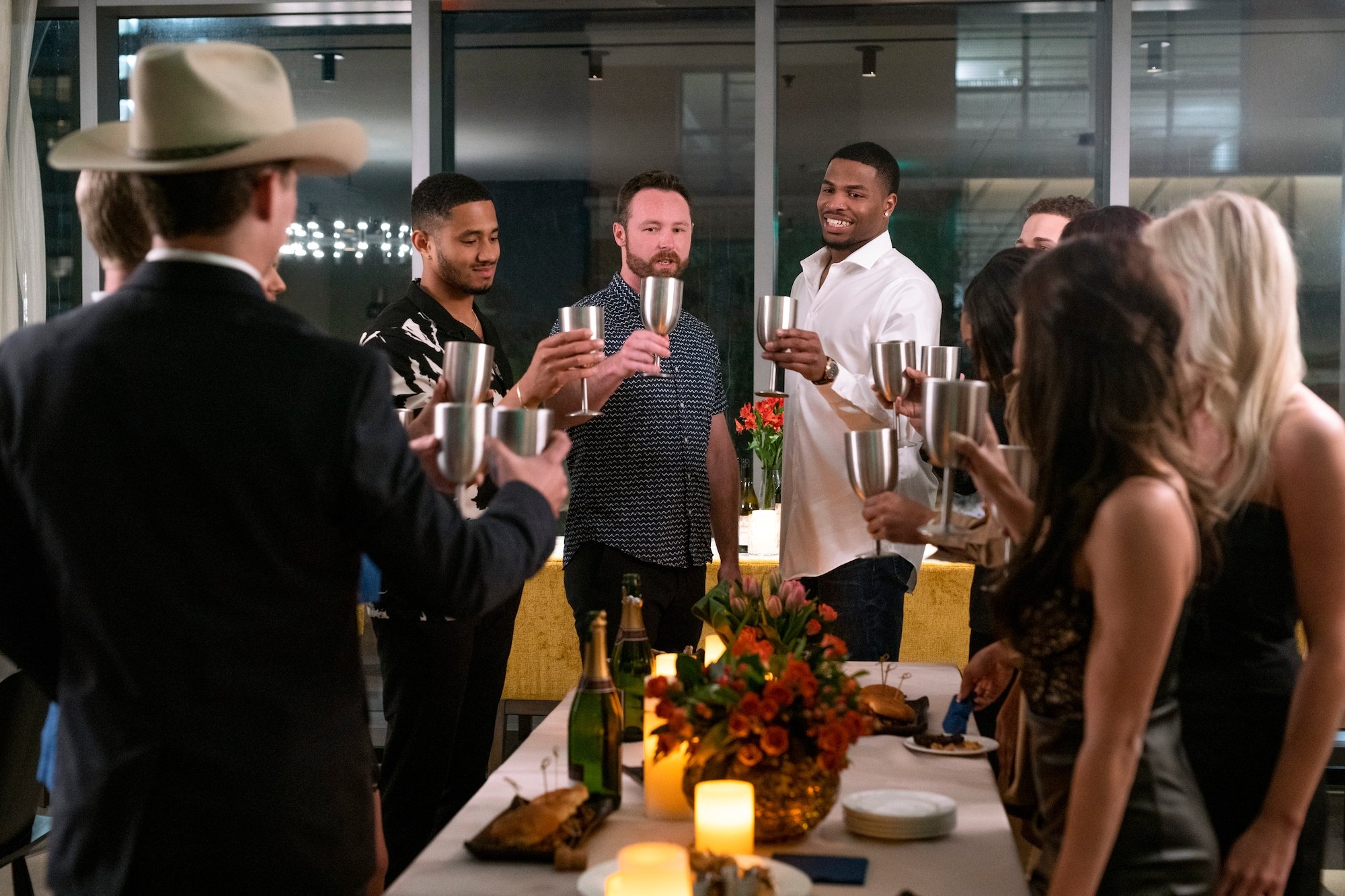 'The Ultimatum' cast toast before they start the experiment