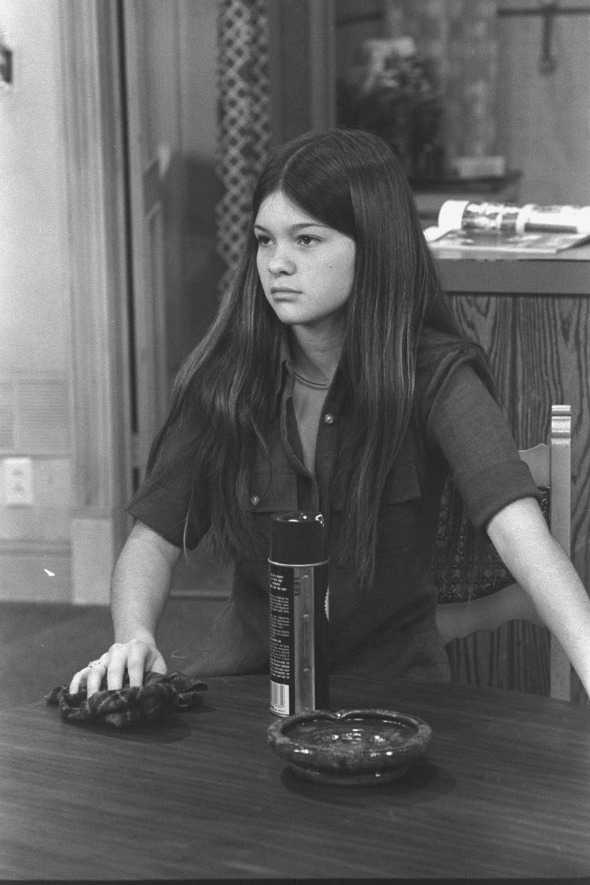 Actor Valerie Bertinelli in 1976 in a scene from 'One Day at a Time.'