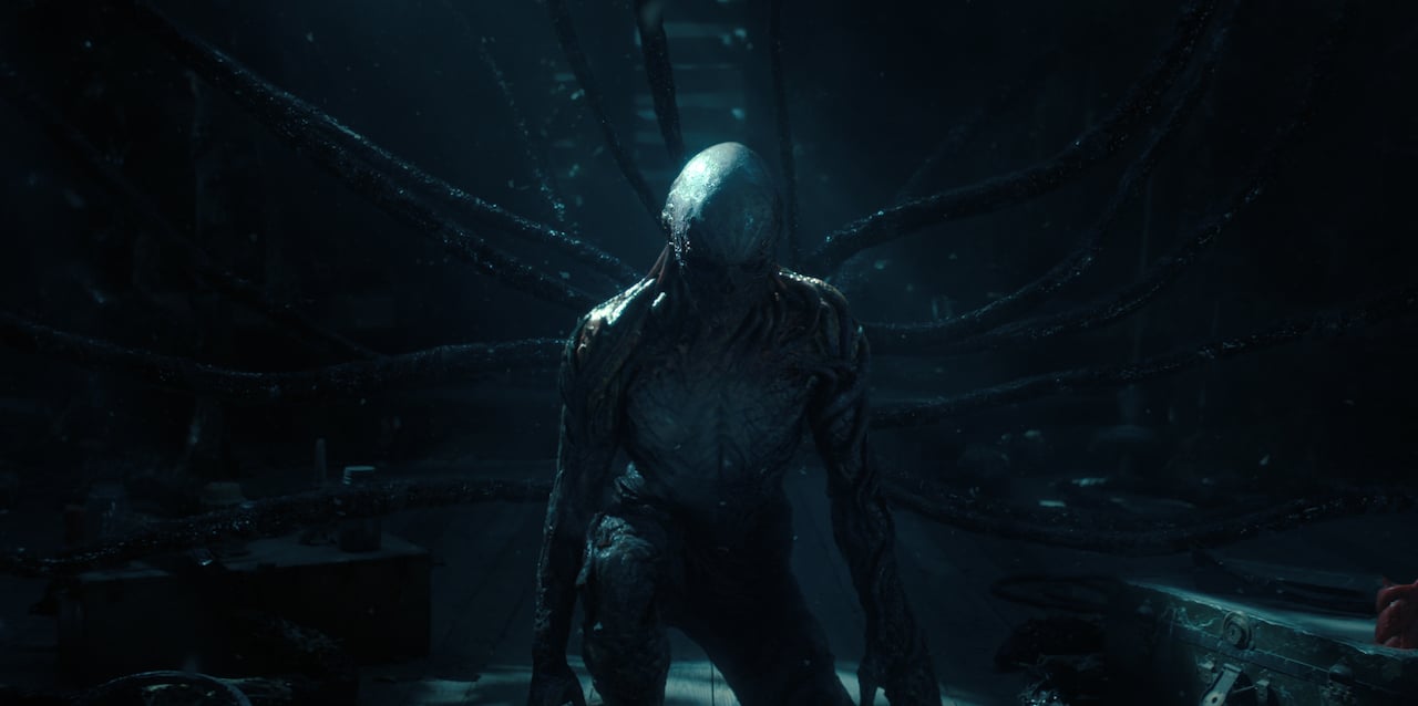 Vecna, the new monster from Stranger Things Season 4, emerges at Creel House in an episode of the new season. 