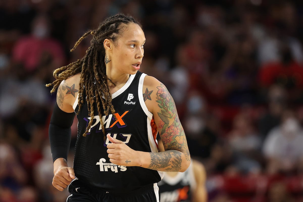 Brittney Griner of the Phoenix Mercury during the 2021 WNBA semifinals