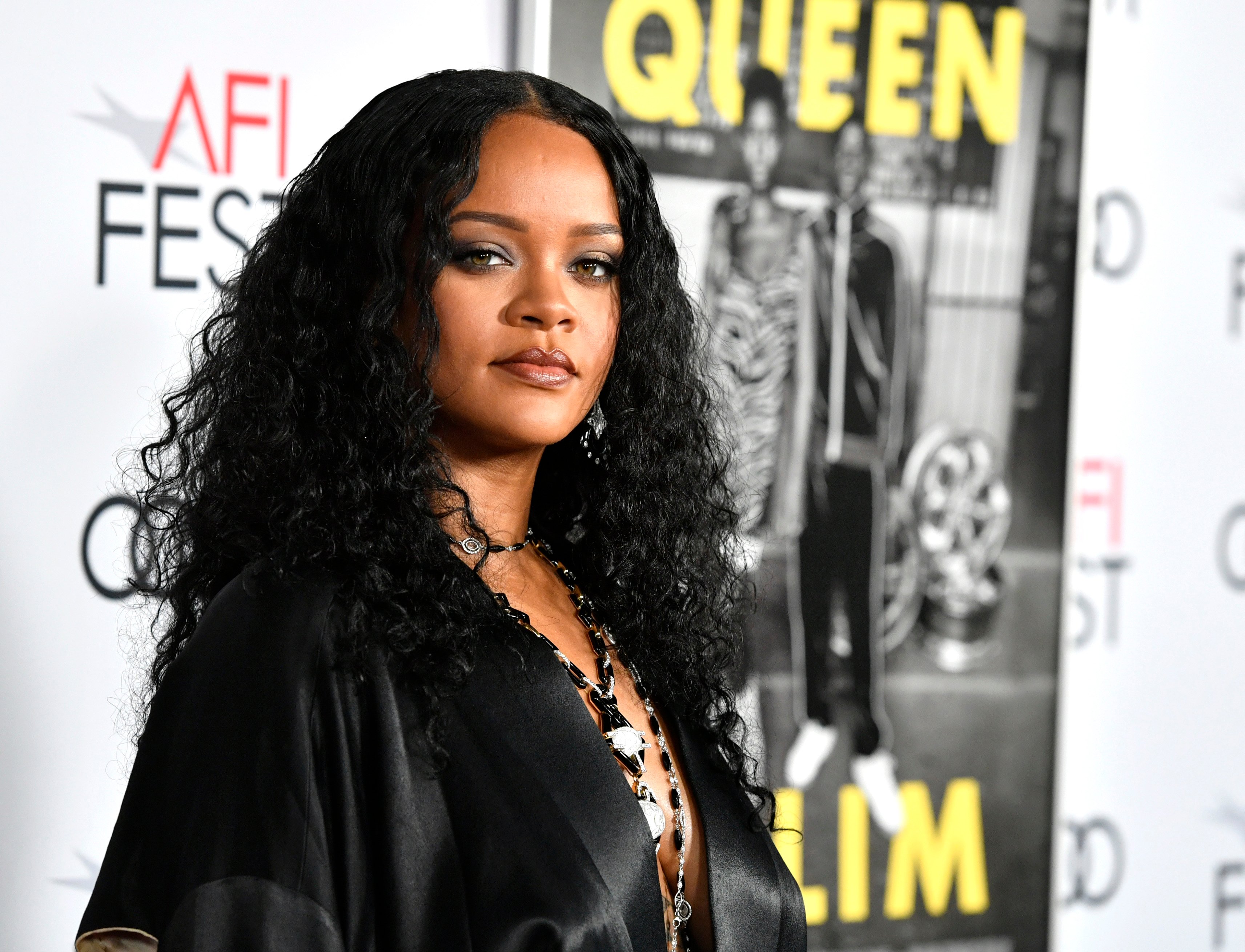 Rihanna with long hair