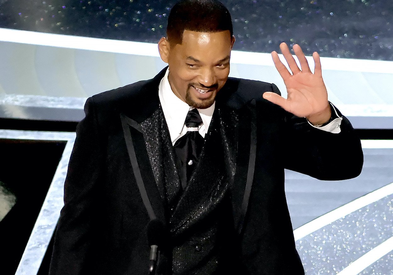 Will Smith wins for best actor at the 2022 Academy Awards moments after slapping Chris Rock, for which Smith got banned by the Oscars.