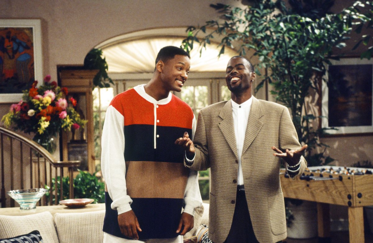 Will Smith and Chris Rock on the set of ‘The Fresh Prince of Bel-Air’