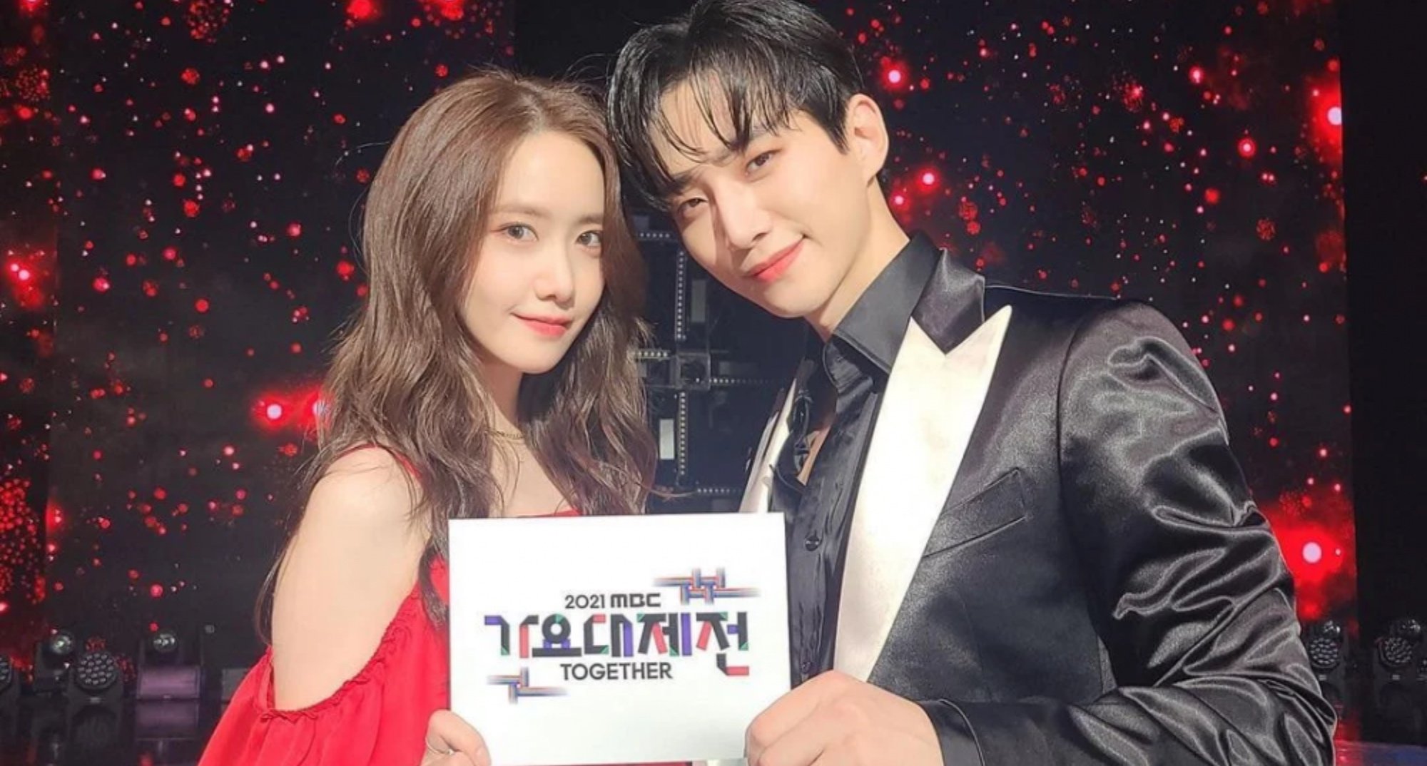 YoonA and Lee Junho for 'King the Land' at MBC Music Festival.