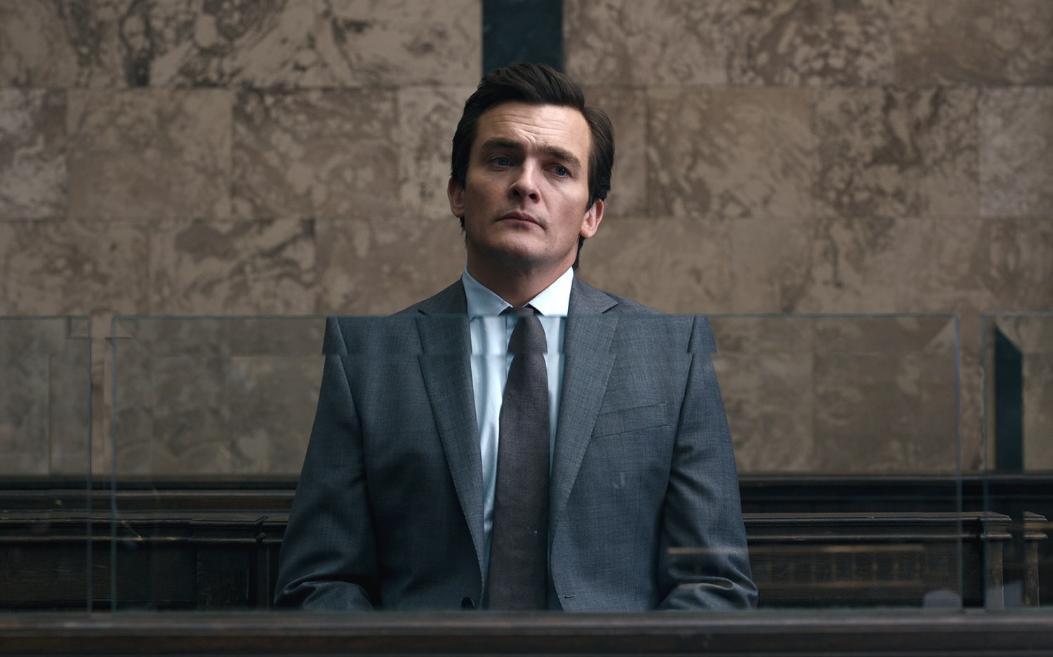 Rupert Friend as James Whitehouse in Anatomy of a Scandal