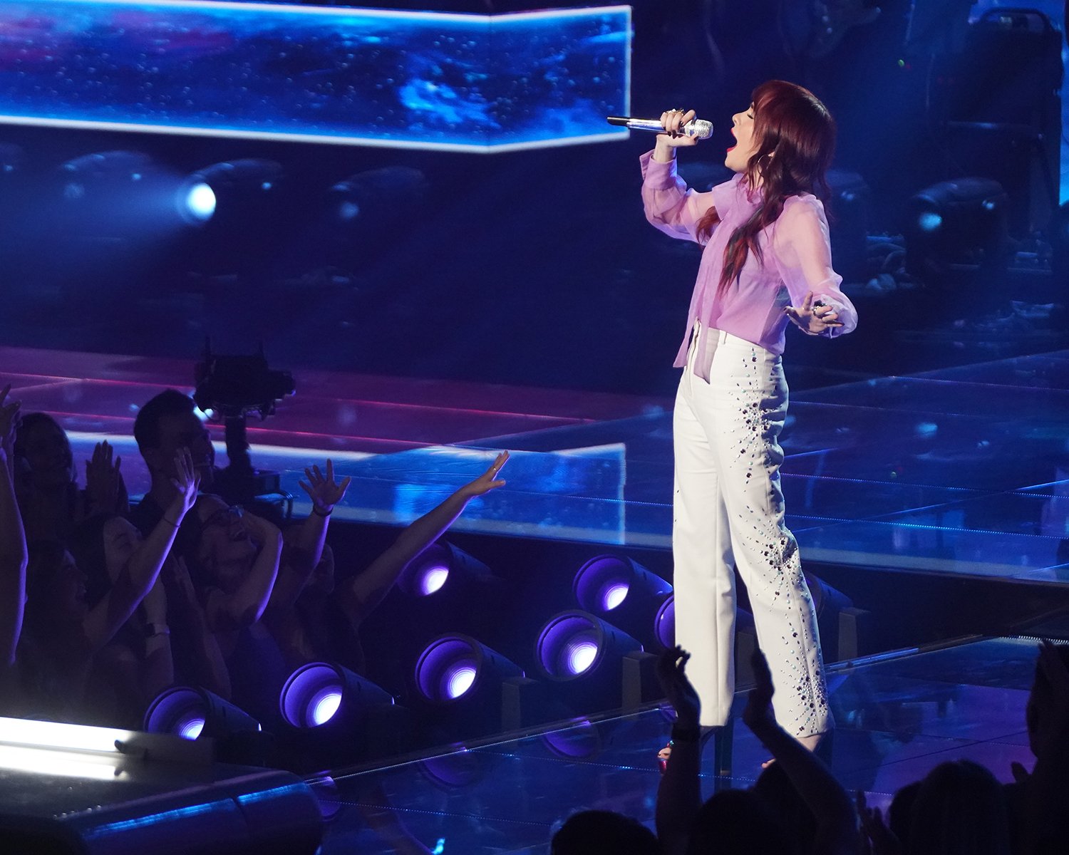 Ava Maybee performs in the Top 14 on American Idol 2022.