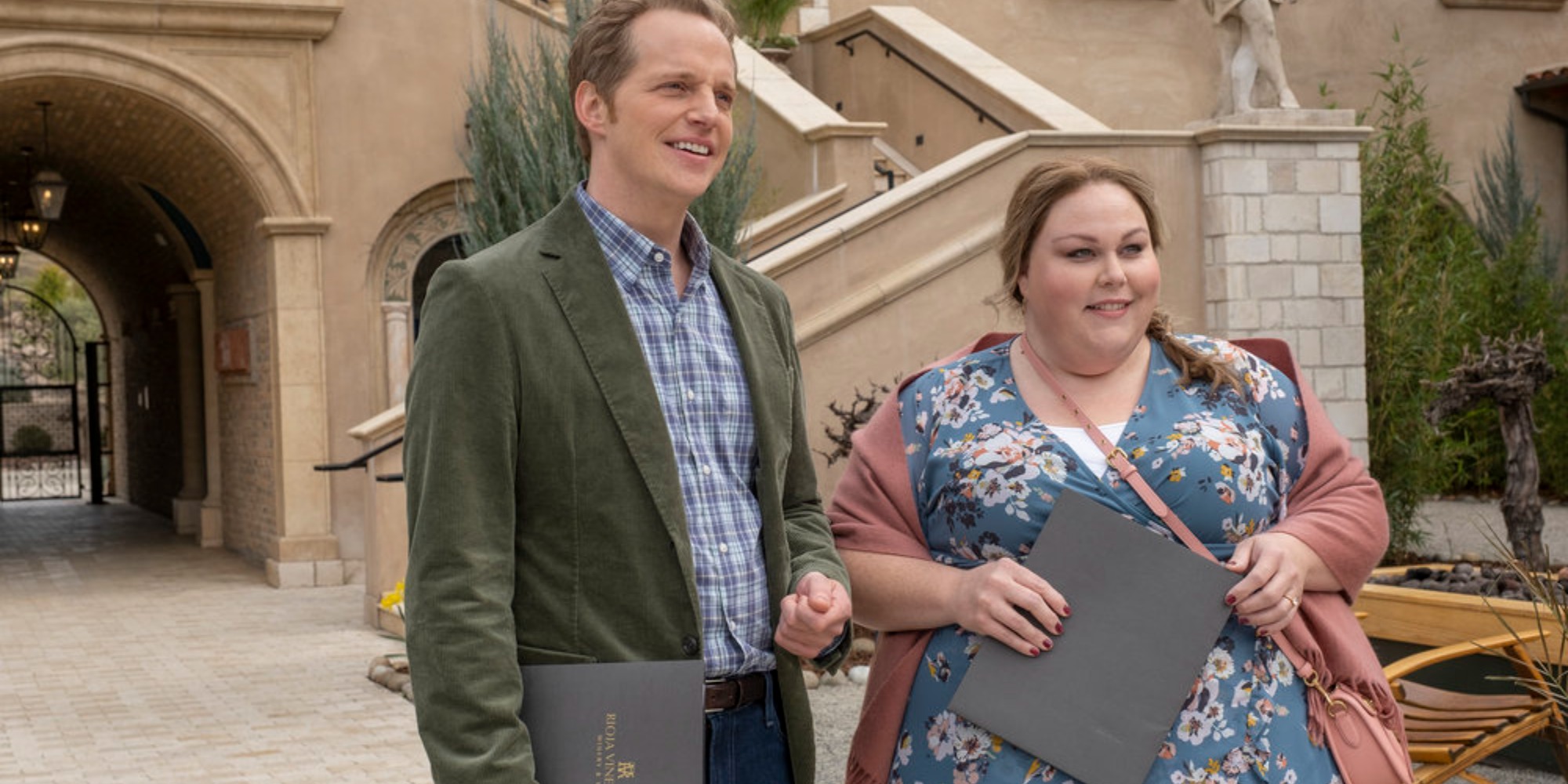 Chris Geere and Chrissy Metz in a scene still from NBC's "This Is Us."