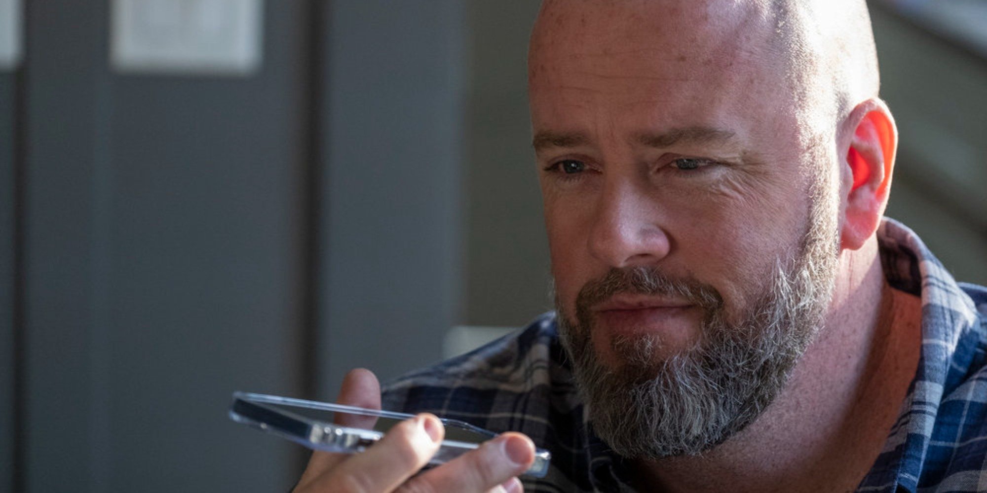 Chris Sullivan on the set of "This Is Us."