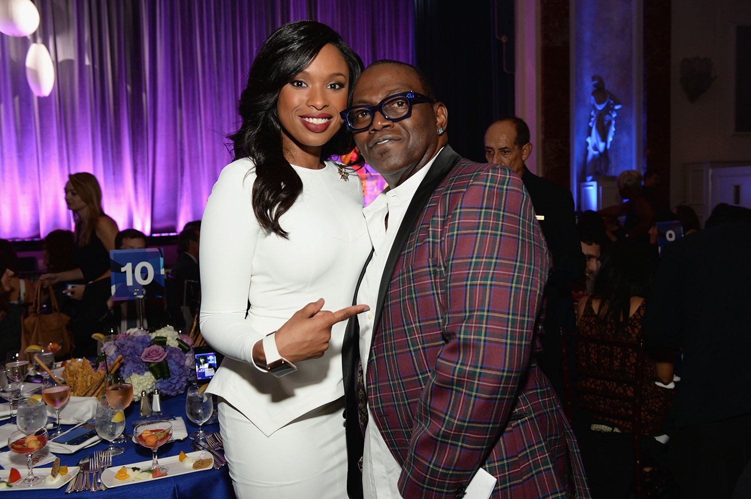 Former American Idol stars Jennifer Hudson and Randy Jackson attend ariety's 5th Annual Power of Women event in 2013.