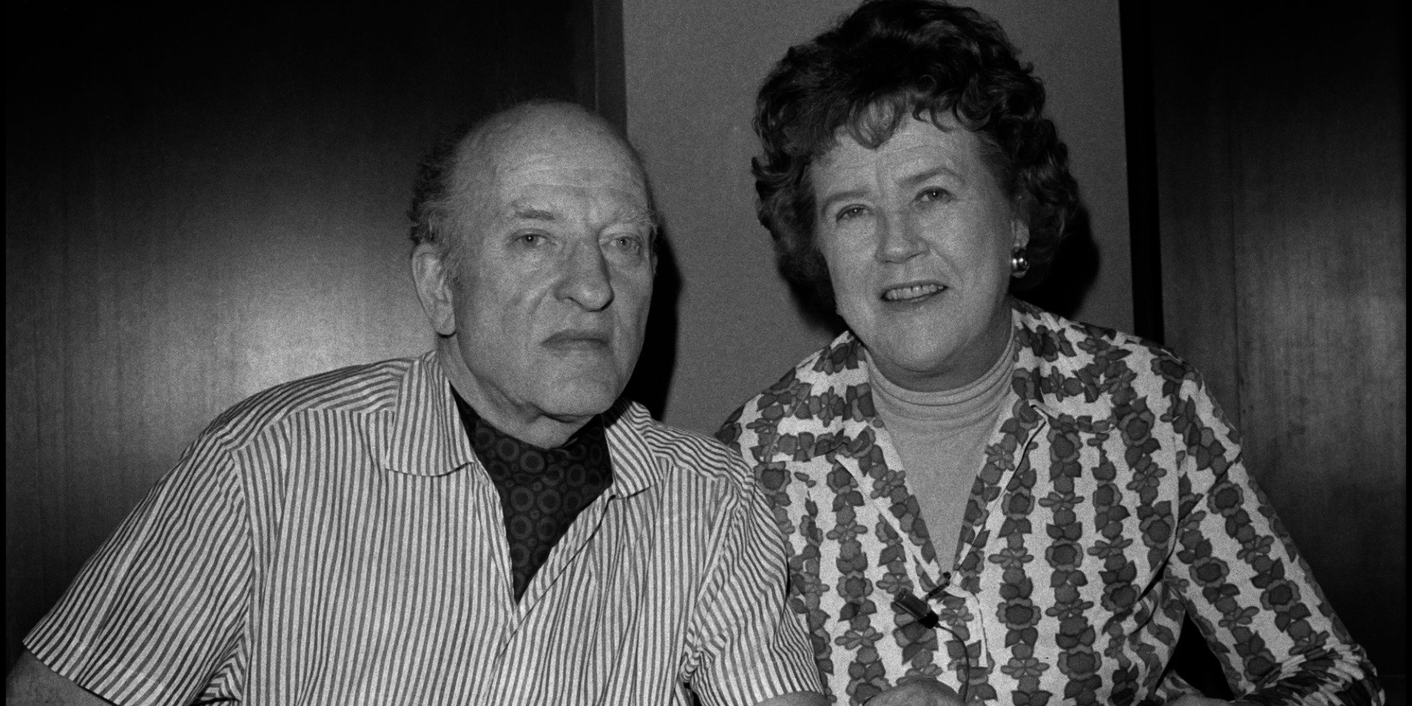 Paul and Julia Child photographed in 1974.