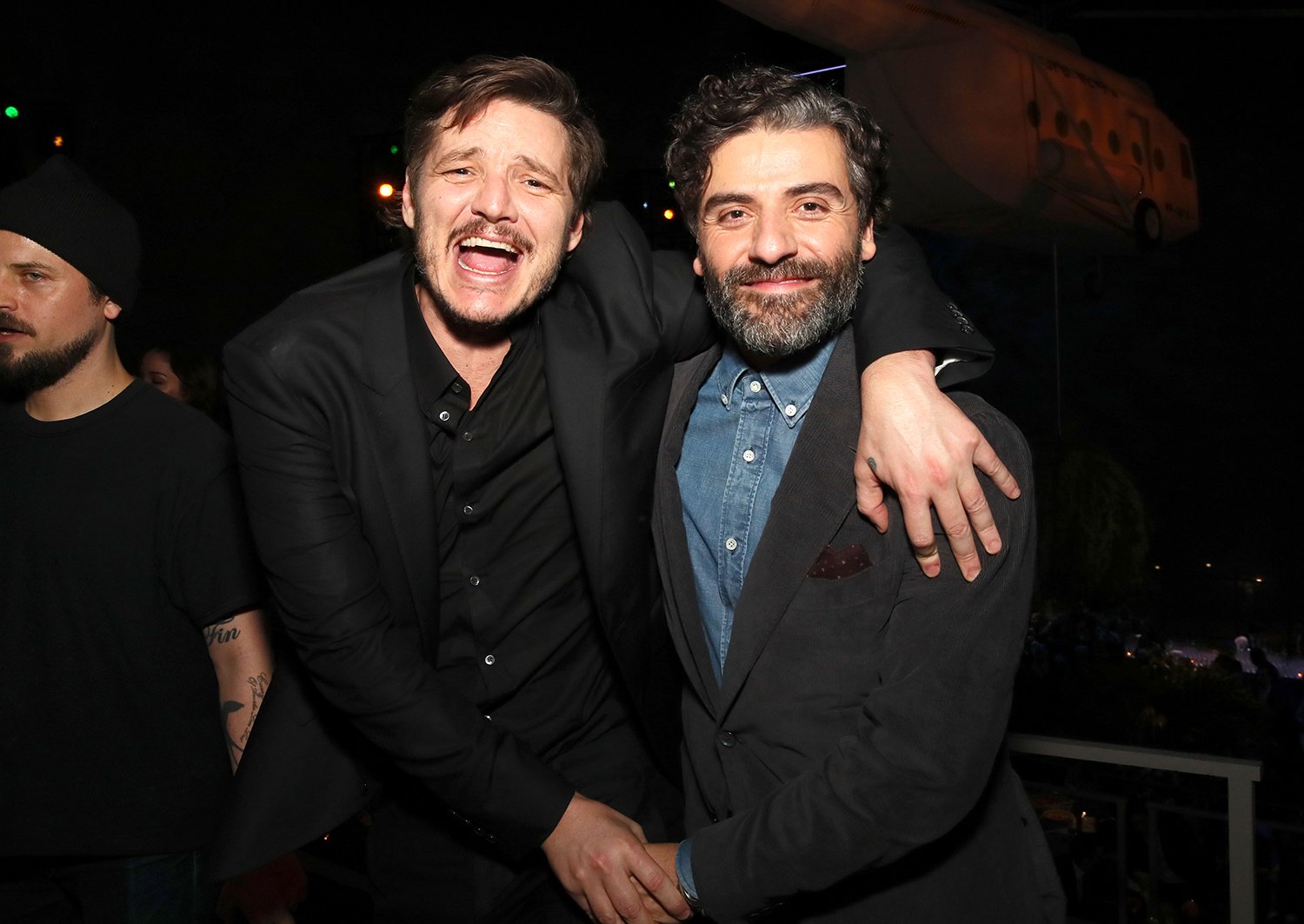 Pedro Pascal and Oscar Isaac attend the premiere of Triple Frontier in 2019.