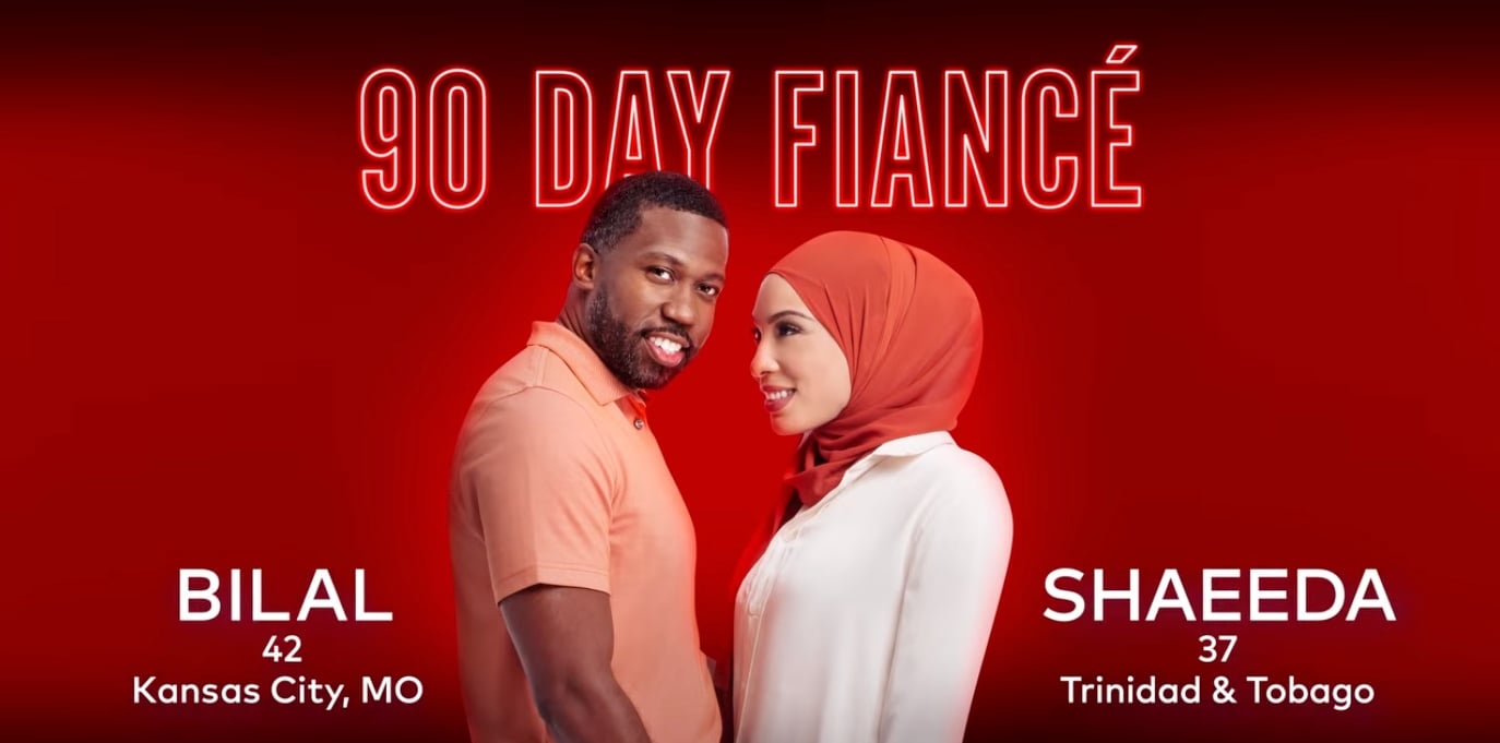 '90 Day Fiancé' stars Bilal and Shaeeda pose for a promo image for season 9.