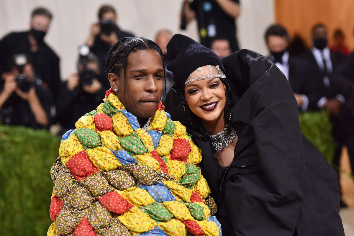 Parents to a son A$AP Rocky and Rihanna attend 2021 Met Gala