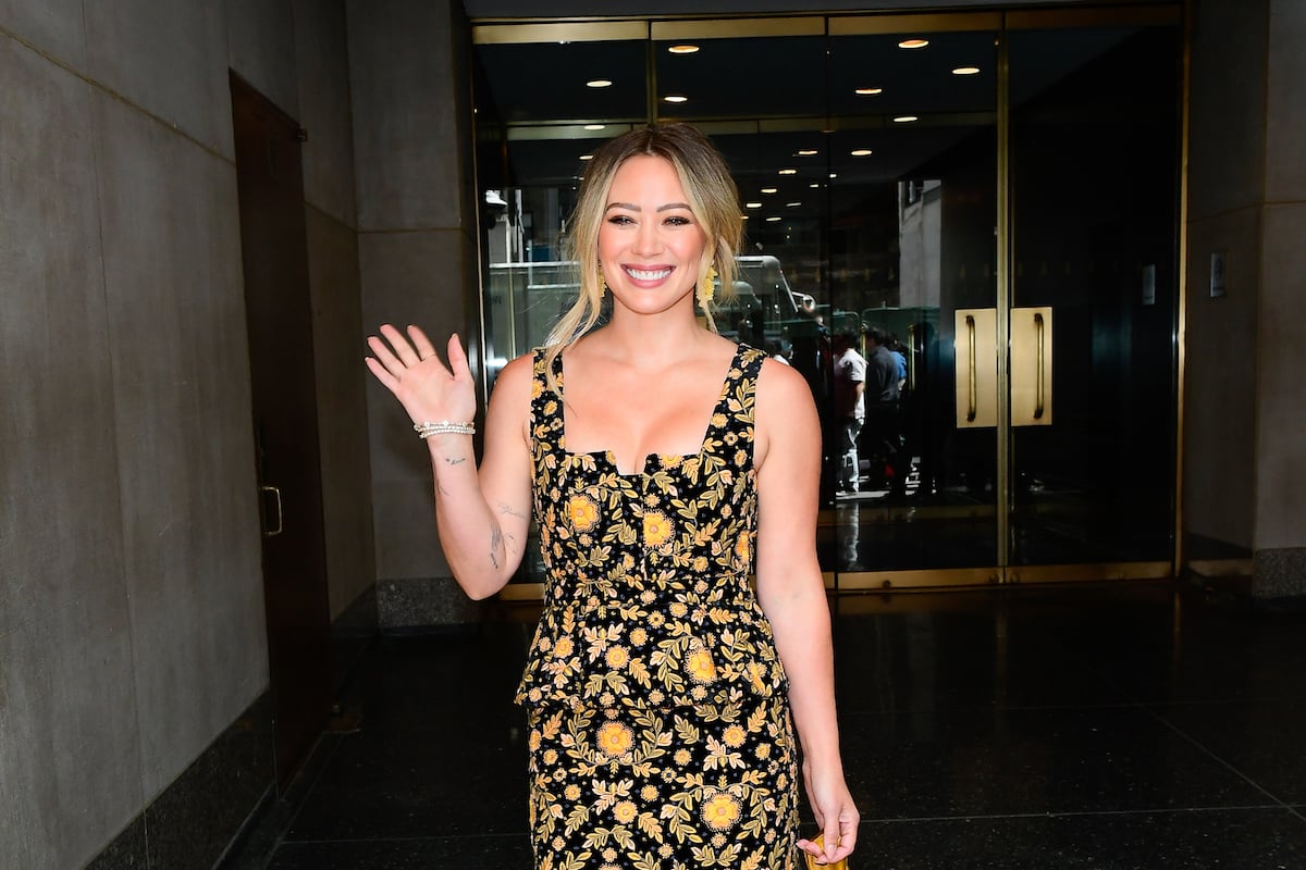 Actress Hilary Duff is seen outside The Today Show in 2022