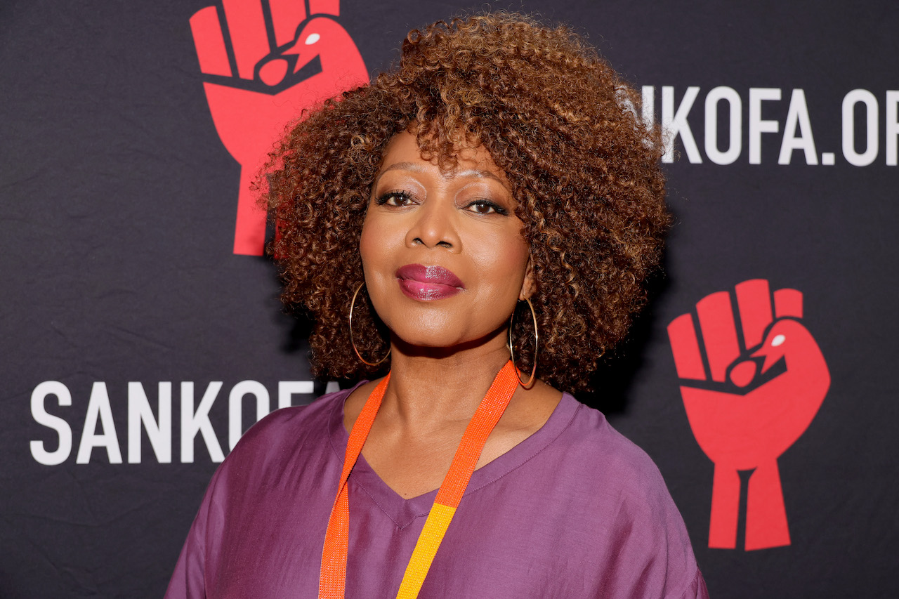 Alfre Woodard poses on red carpet; Woodard is starring in the new BET+ series 'The Porter' and spoke with Showbiz in an exclusive interview