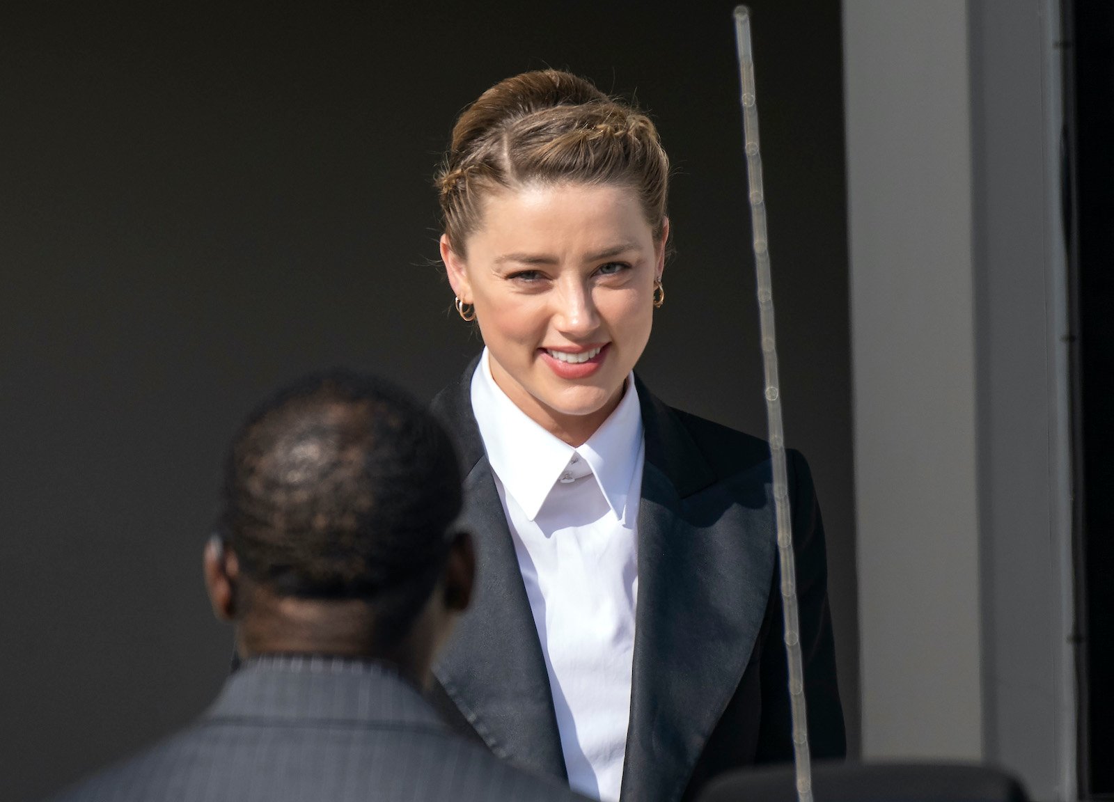 Amber Heard leaves court during the Johnny Depp vs. Amber Heard trial 