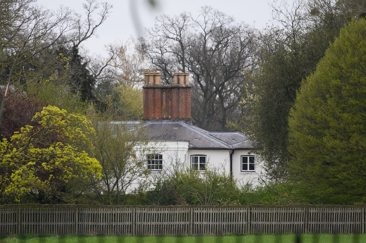 An exterior view of Meghan Markle and Prince Harry's U.K. home, Frogmore Cottage, where Princess Eugenie currently lives