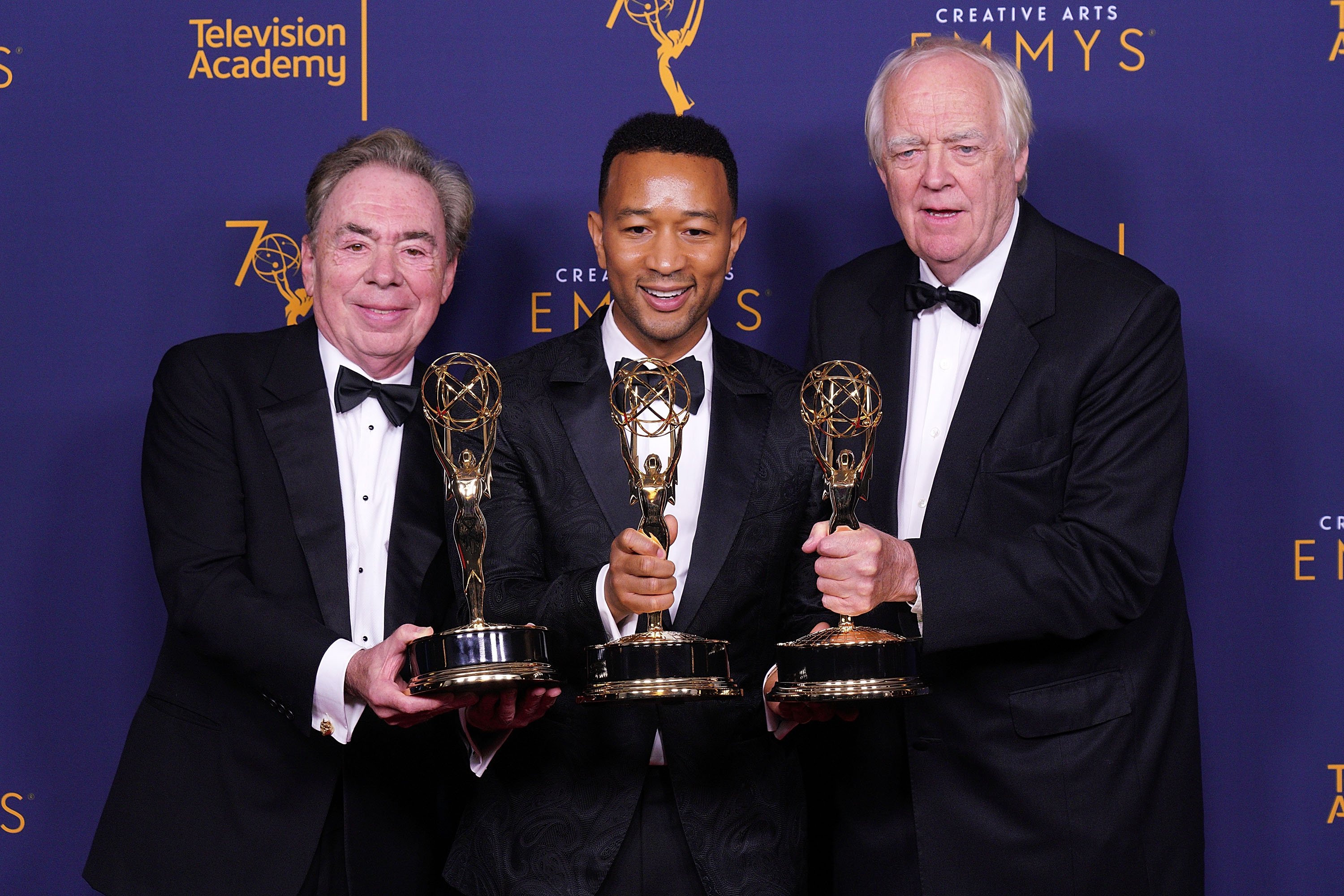 Andrew Lloyd Webber, John Legend, and Tim Rice win their Emmys in 2018