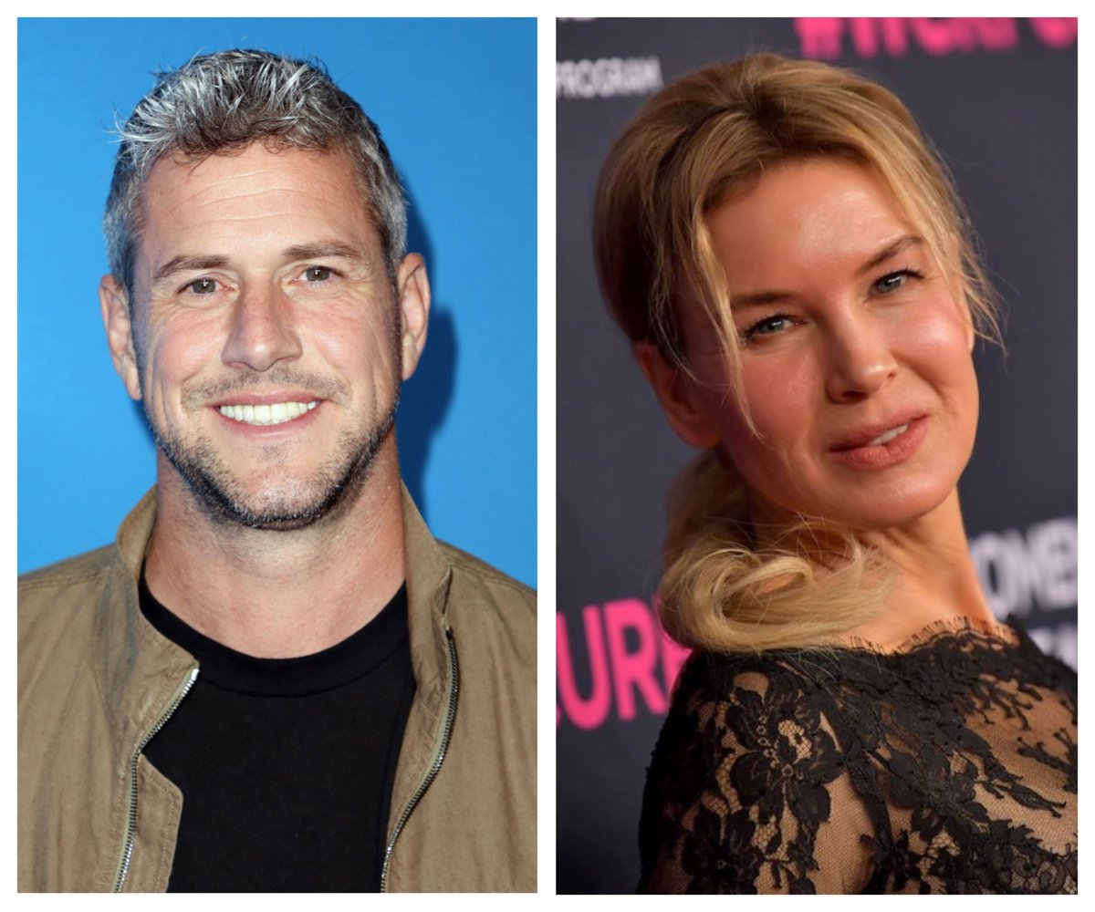 Side by side photos of Ant Anstead and Renee Zellweger.