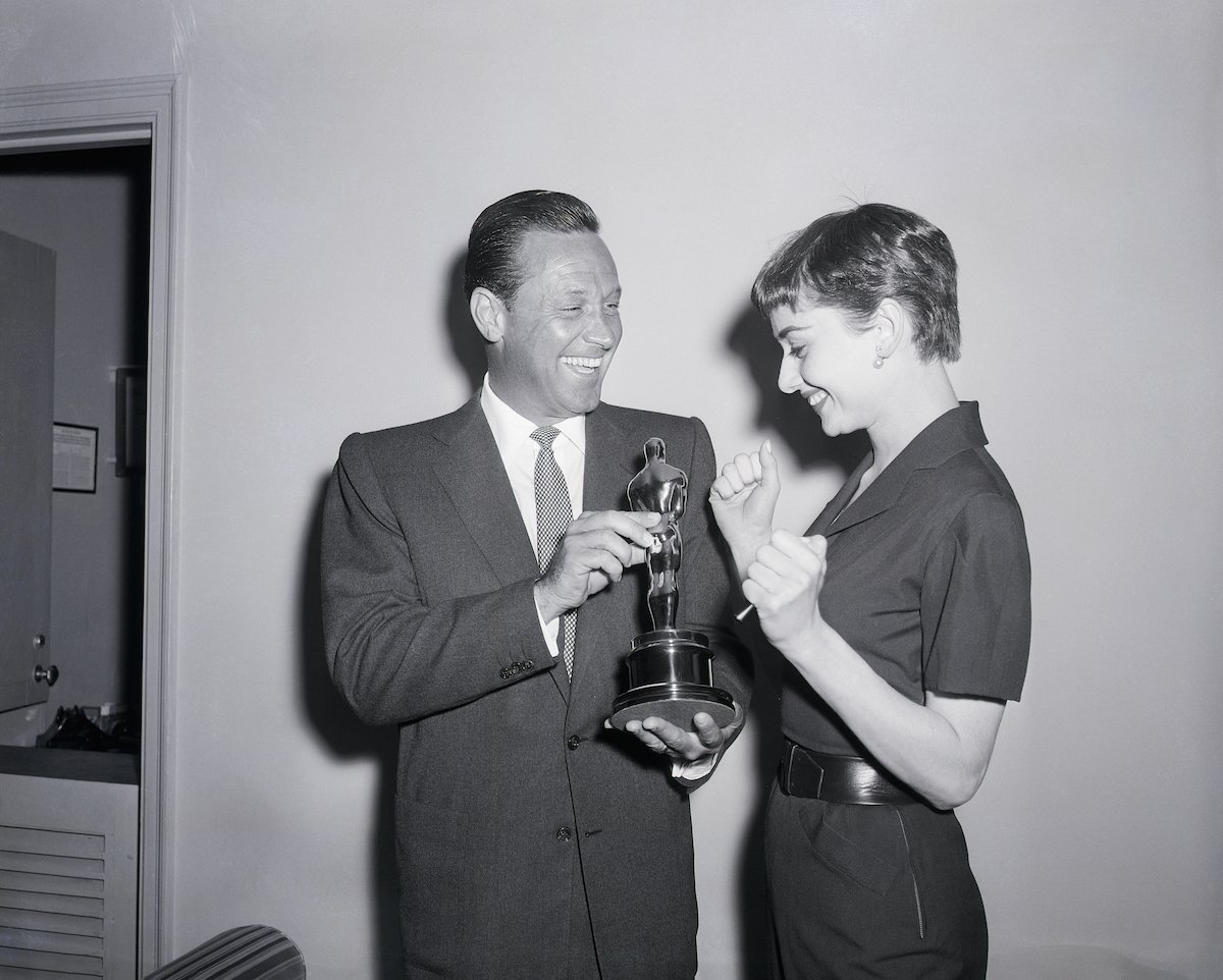 Stage and screen actress, Audrey Hepburn, won an Oscar Award in 1954 for her performance in the film Roman Holiday