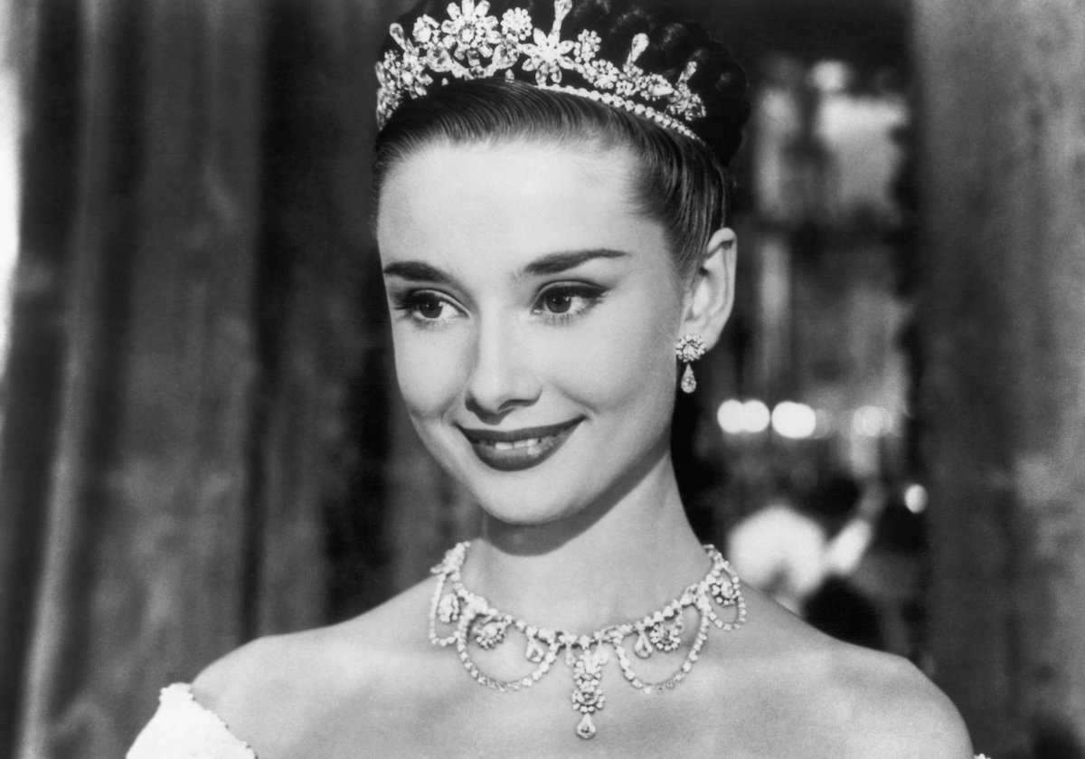 Audrey Hepburn plays Princess Ann in the motion picture Roman Holiday