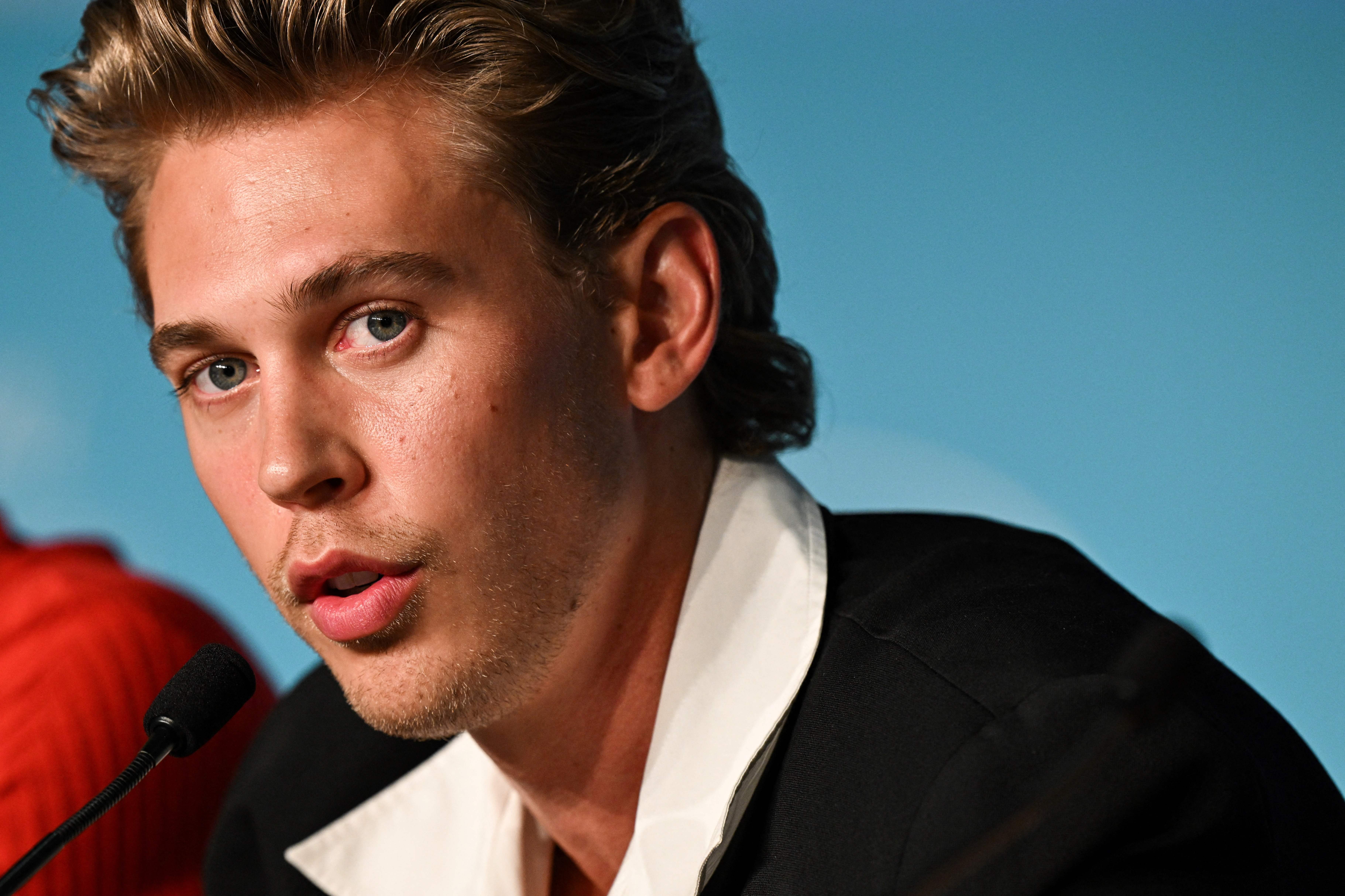Austin Butler at a press conference for 'Elvis' at the 75th edition of the Cannes Film Festival