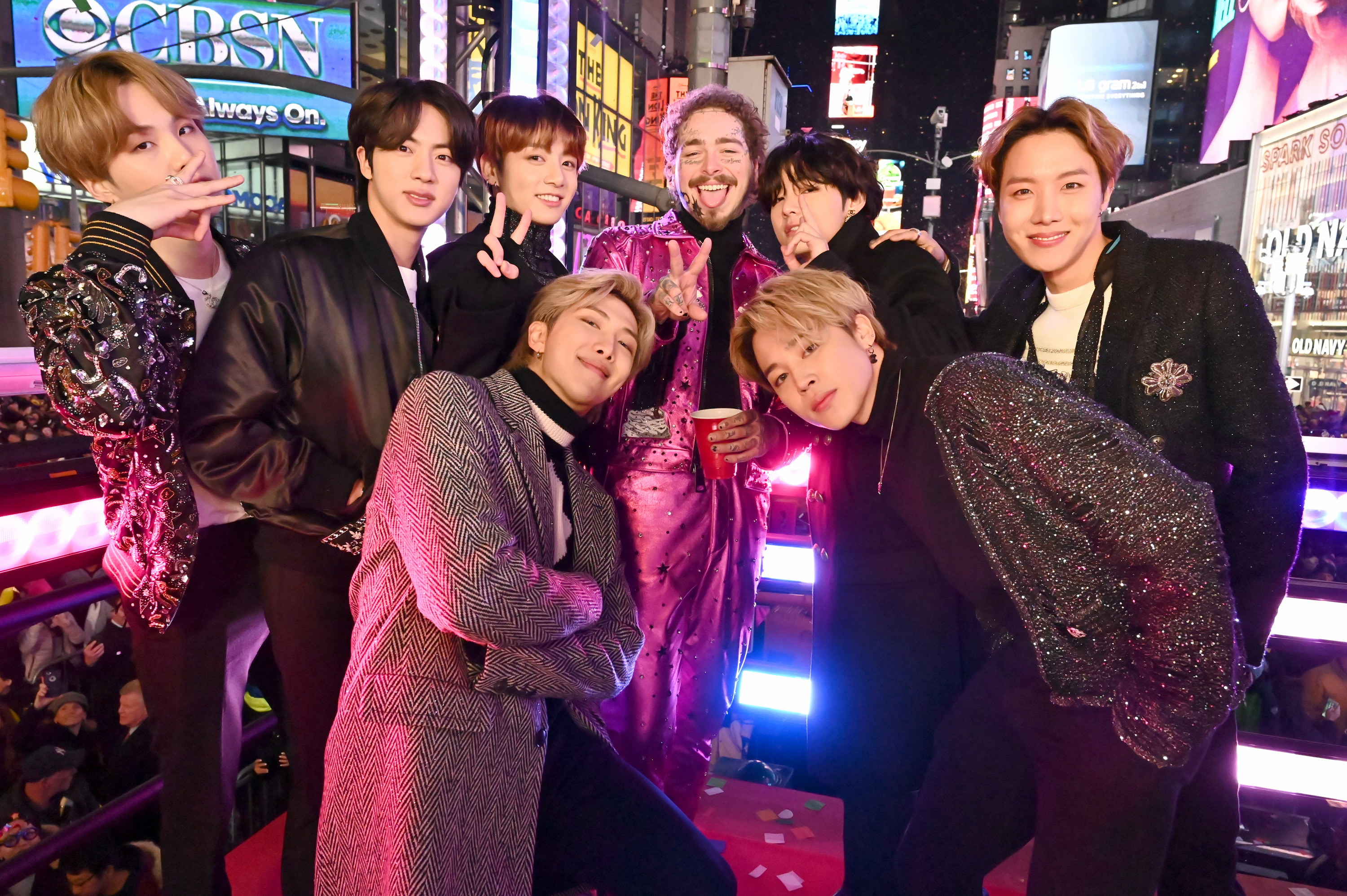 BTS and Post Malone attend 'Dick Clark's New Year's Rockin' Eve With Ryan Seacrest 2020'