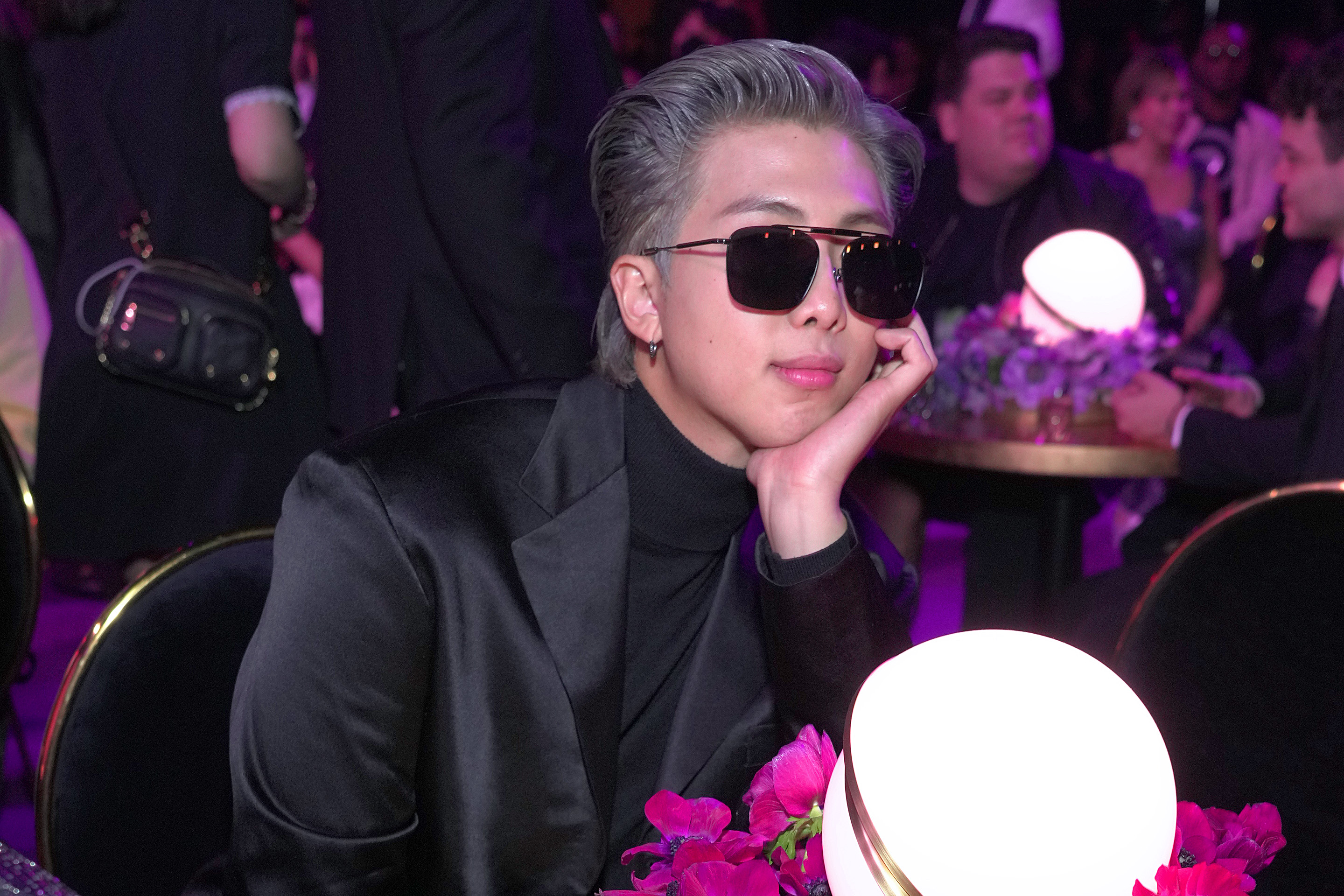 RM of BTS attends the 64th Annual GRAMMY Awards