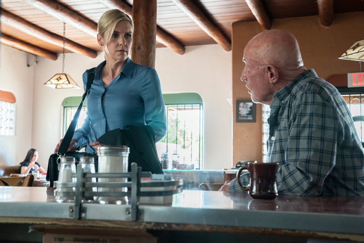 Kim and Mike meet at the El Camino diner in Better Call Saul Season 6. 