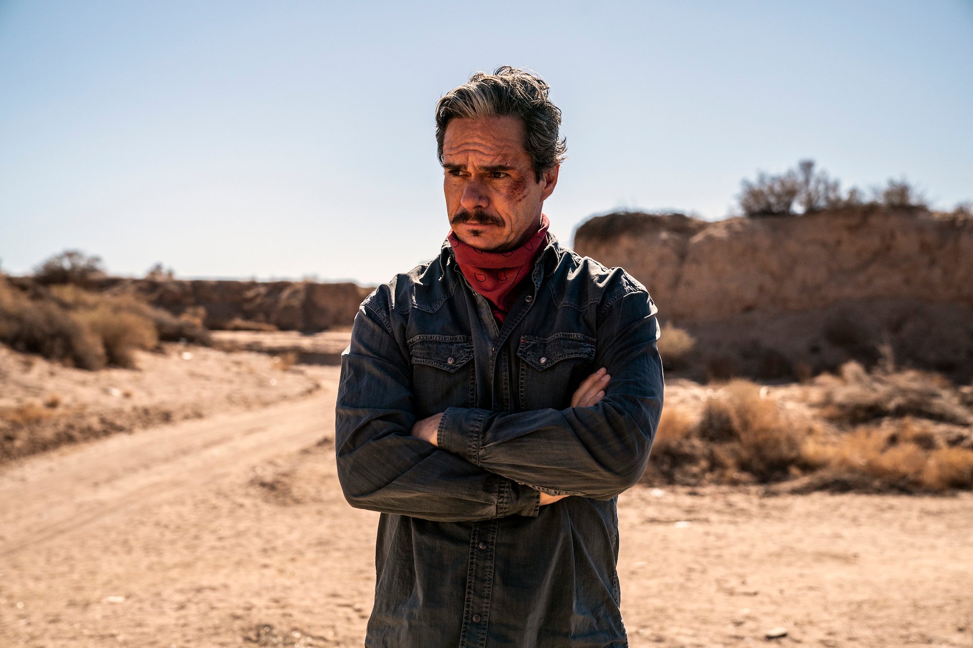 'Better Call Saul': Lalo Salamanca (Tony Dalton) folds his arms in the desert