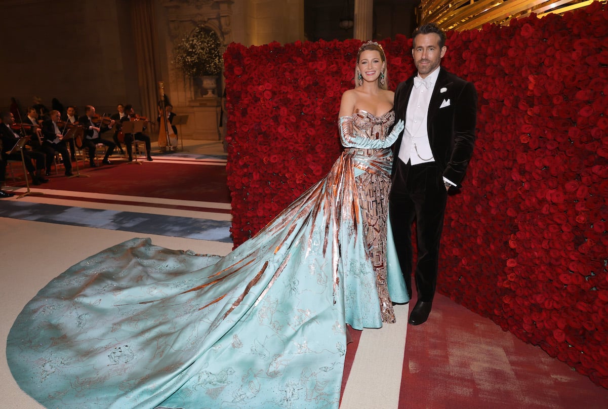 Blake Lively and Ryan Reynolds pose at the 2022 Met Gala