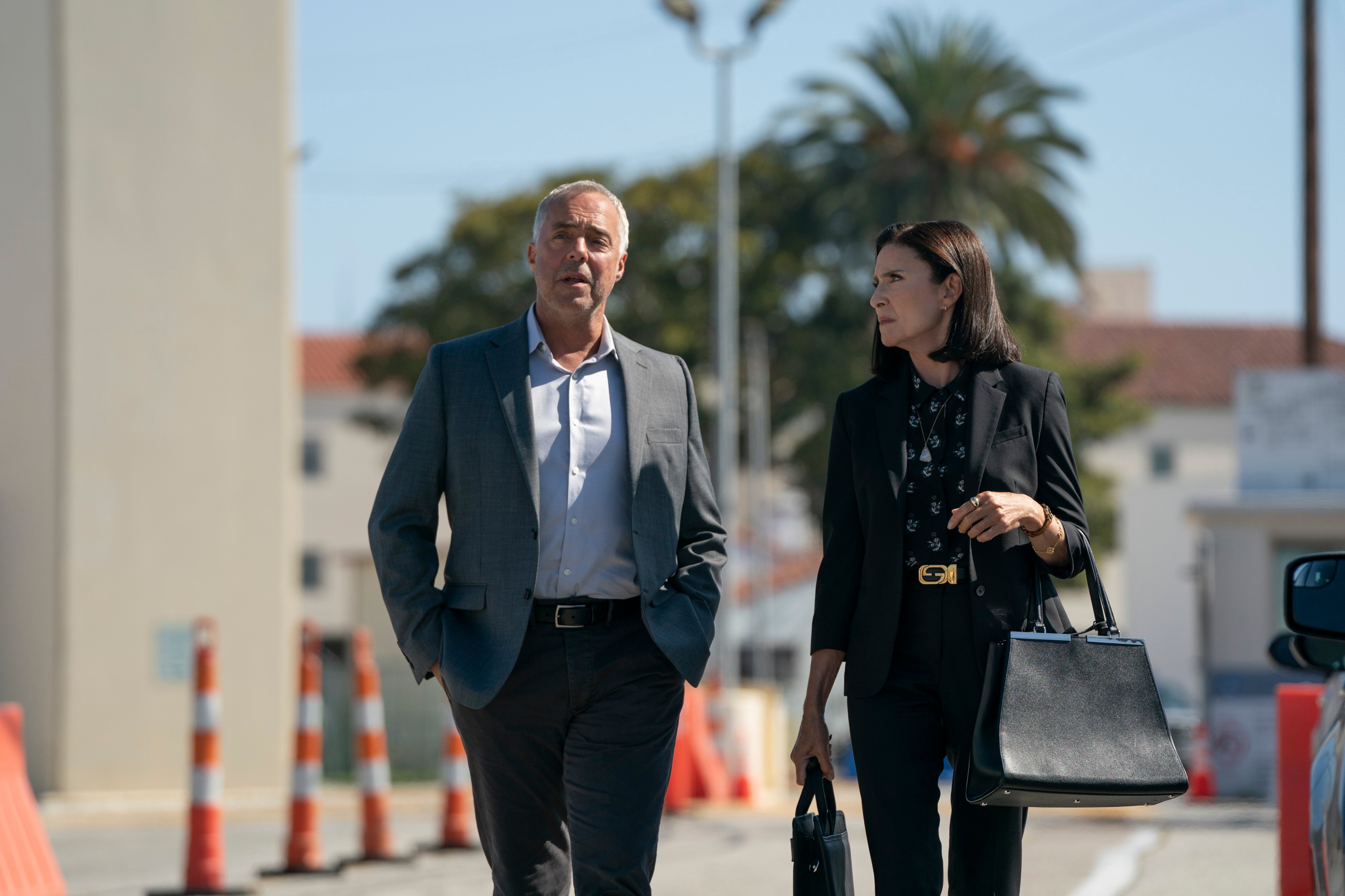 Harry Bosch next to Honey Chandler in image accompany Showbiz Cheat Sheet review of 'Bosch: Legacy'