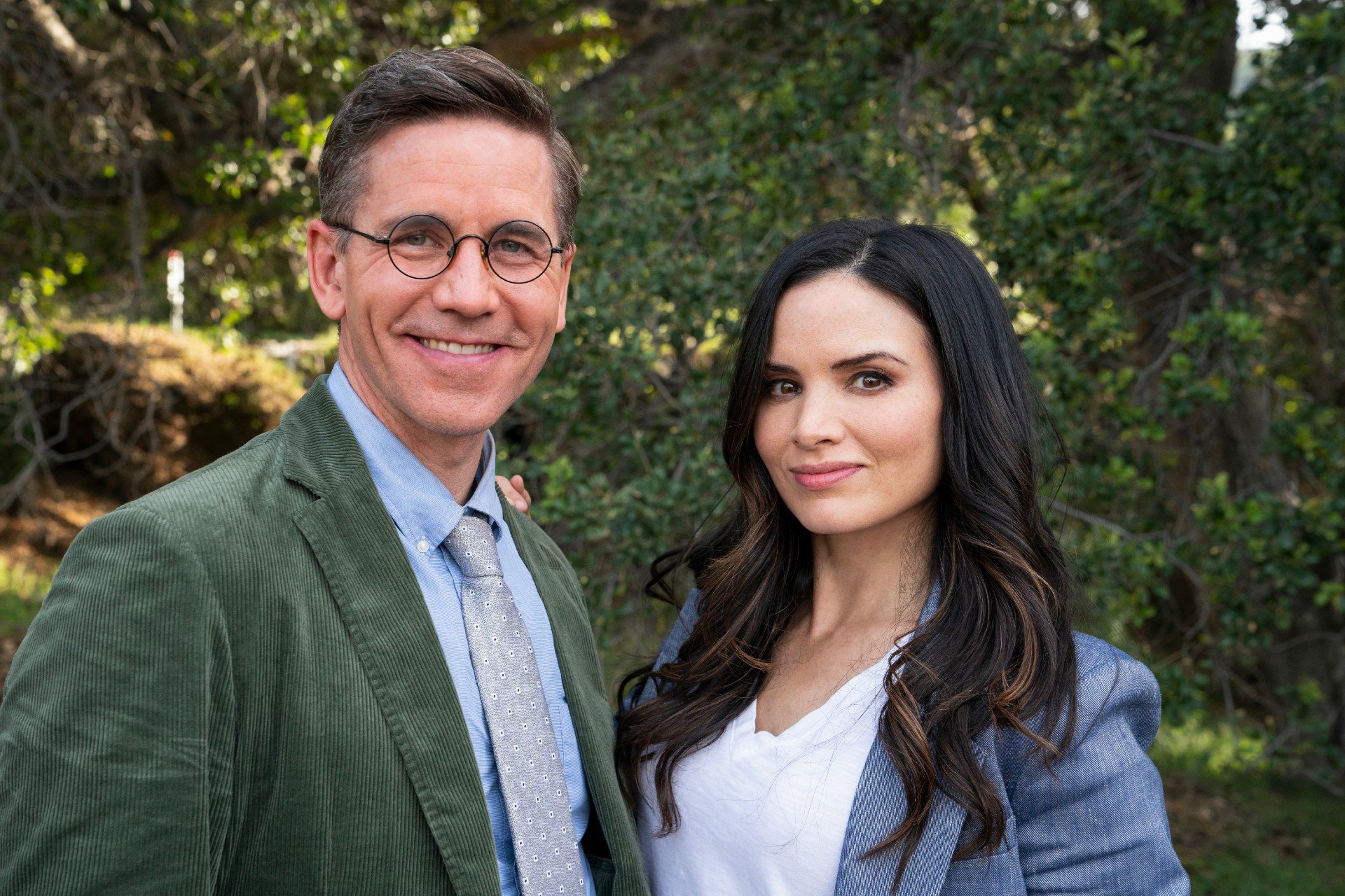 Brian Dietzen as Jimmy Palmer and Katrina Law as Agent Jessica Knight on NCIS.